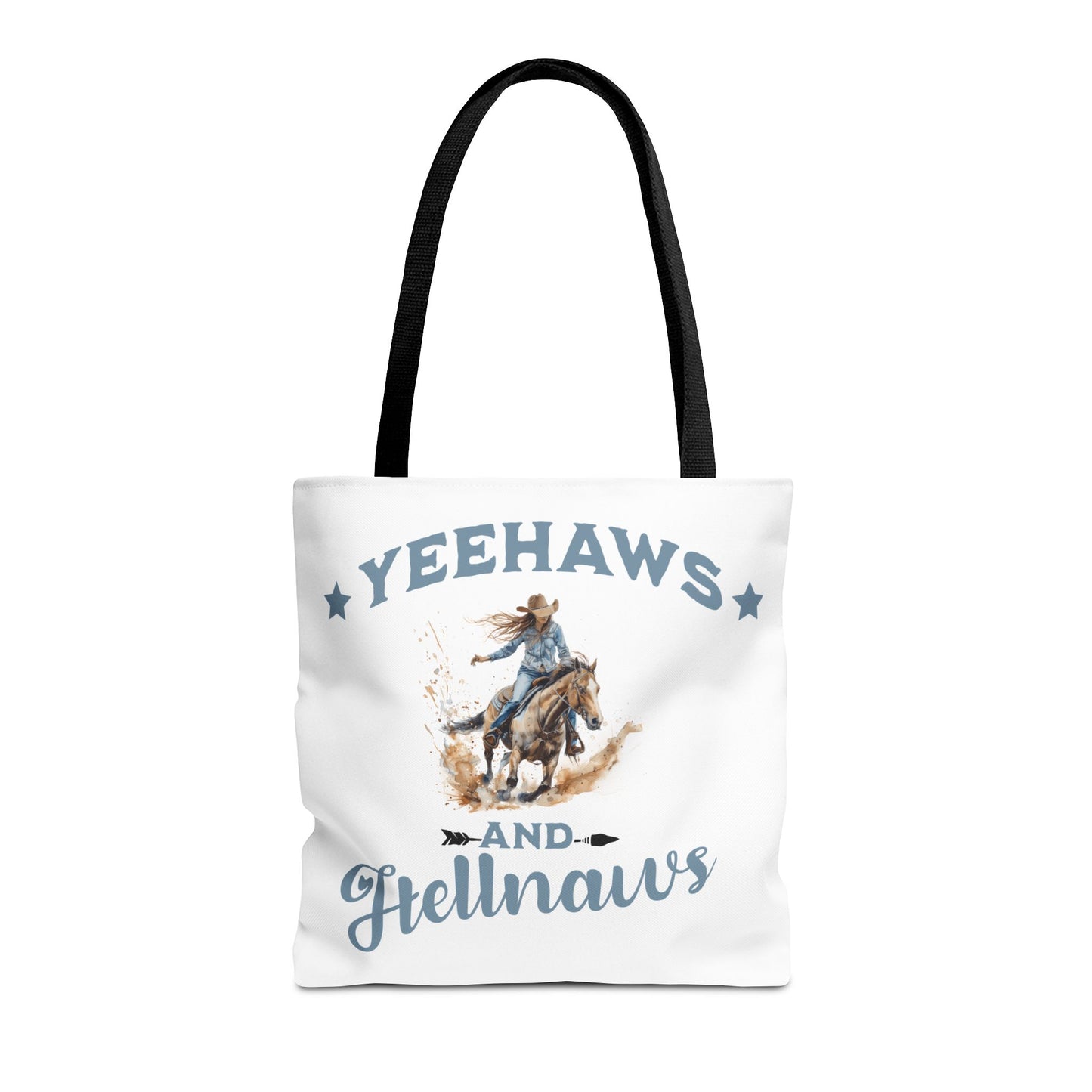 “Yeehaws and Hellnaws” Cowgirl Tote Bag – Western Rodeo Country Style Accessory