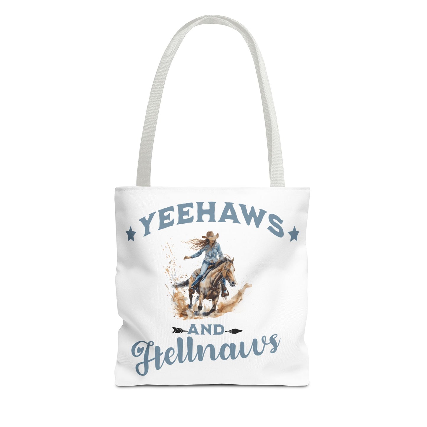 “Yeehaws and Hellnaws” Cowgirl Tote Bag – Western Rodeo Country Style Accessory