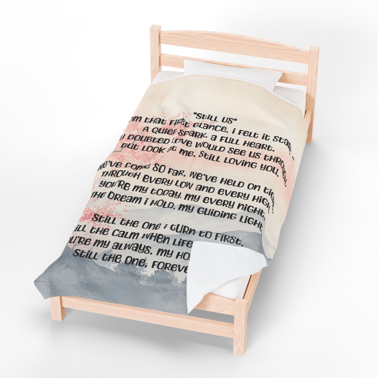 Still Us Velveteen Plush Blanket, Fan Blanket, Throw Rug, Display Blanket, Country Music Blanket,