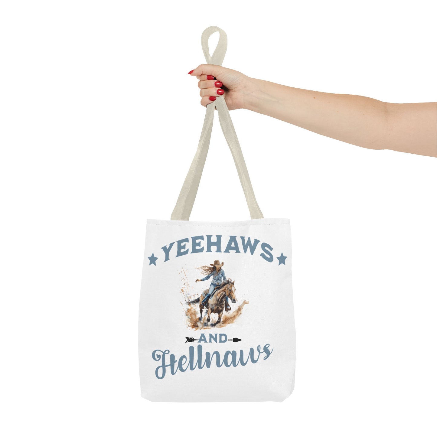 “Yeehaws and Hellnaws” Cowgirl Tote Bag – Western Rodeo Country Style Accessory