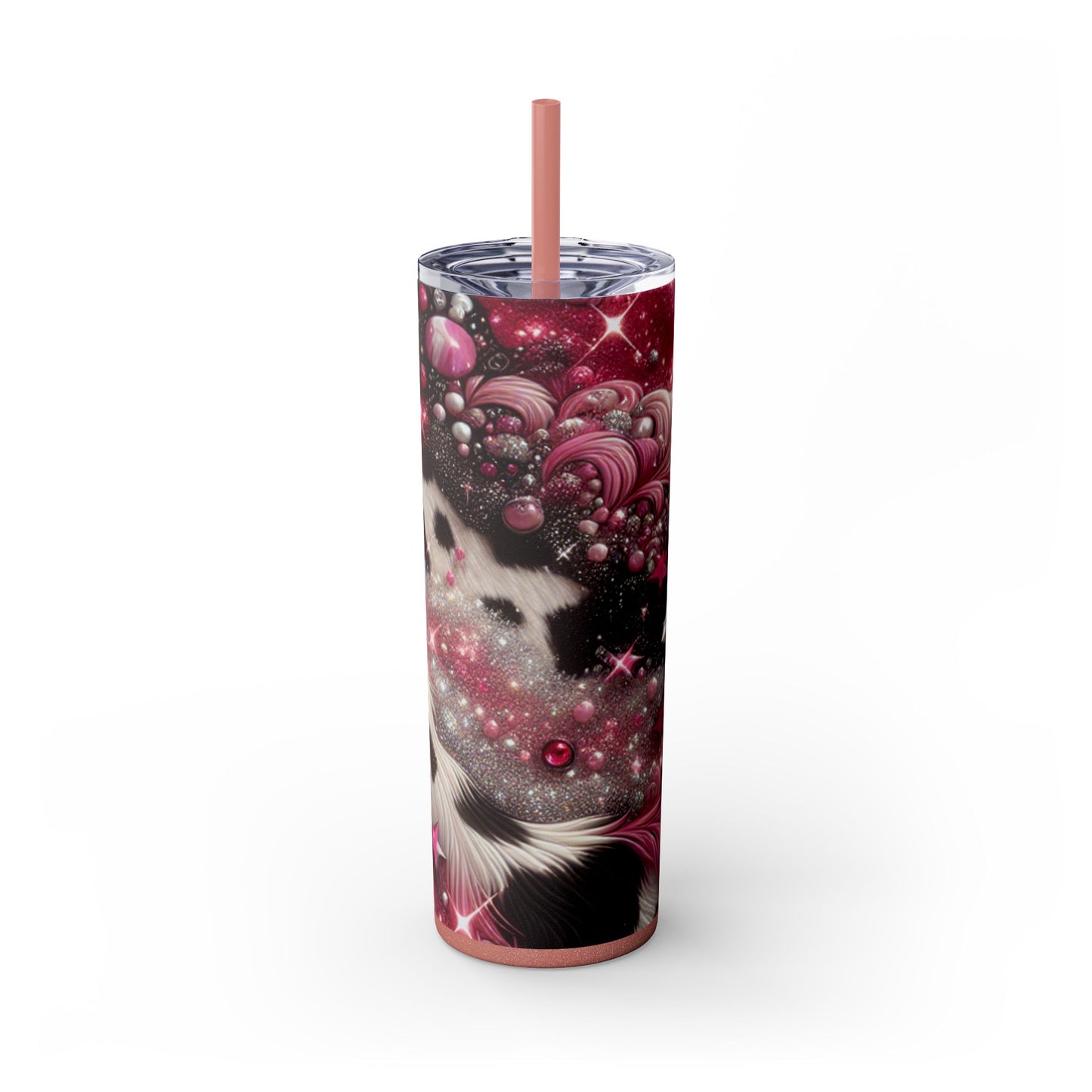 Glitzy Cow Pattern Tumbler 20 oz