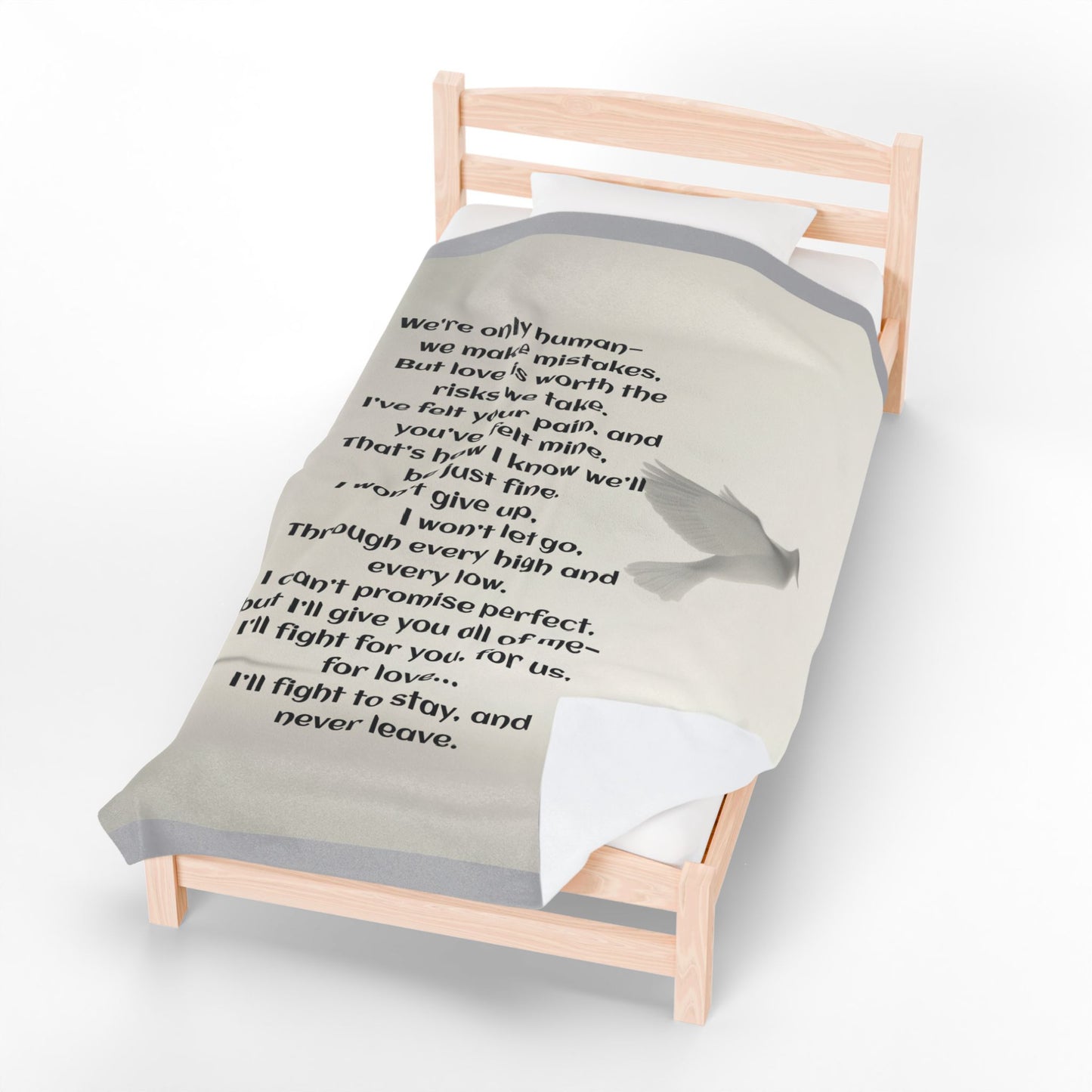 I'll Fight for Us Velveteen Plush Blanket, Fan Blanket, Throw Rug, Display Blanket, Country Music Blanket,