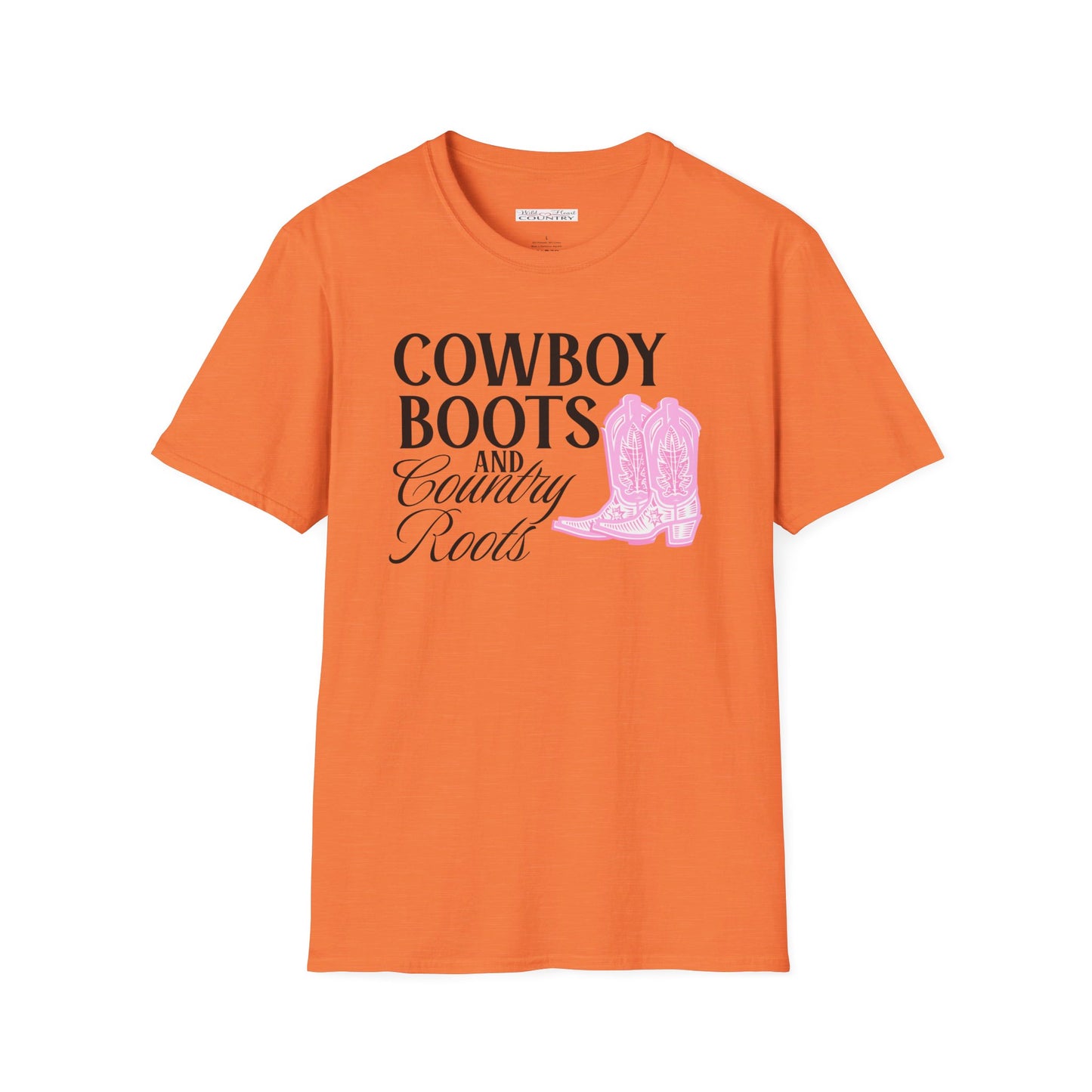 Cowboy Boots & Country Roots T Shirt, Country Shirt, Cowboy Boots Tee, Western T-shirt, Country Shirt, Country Roots T-Shirt