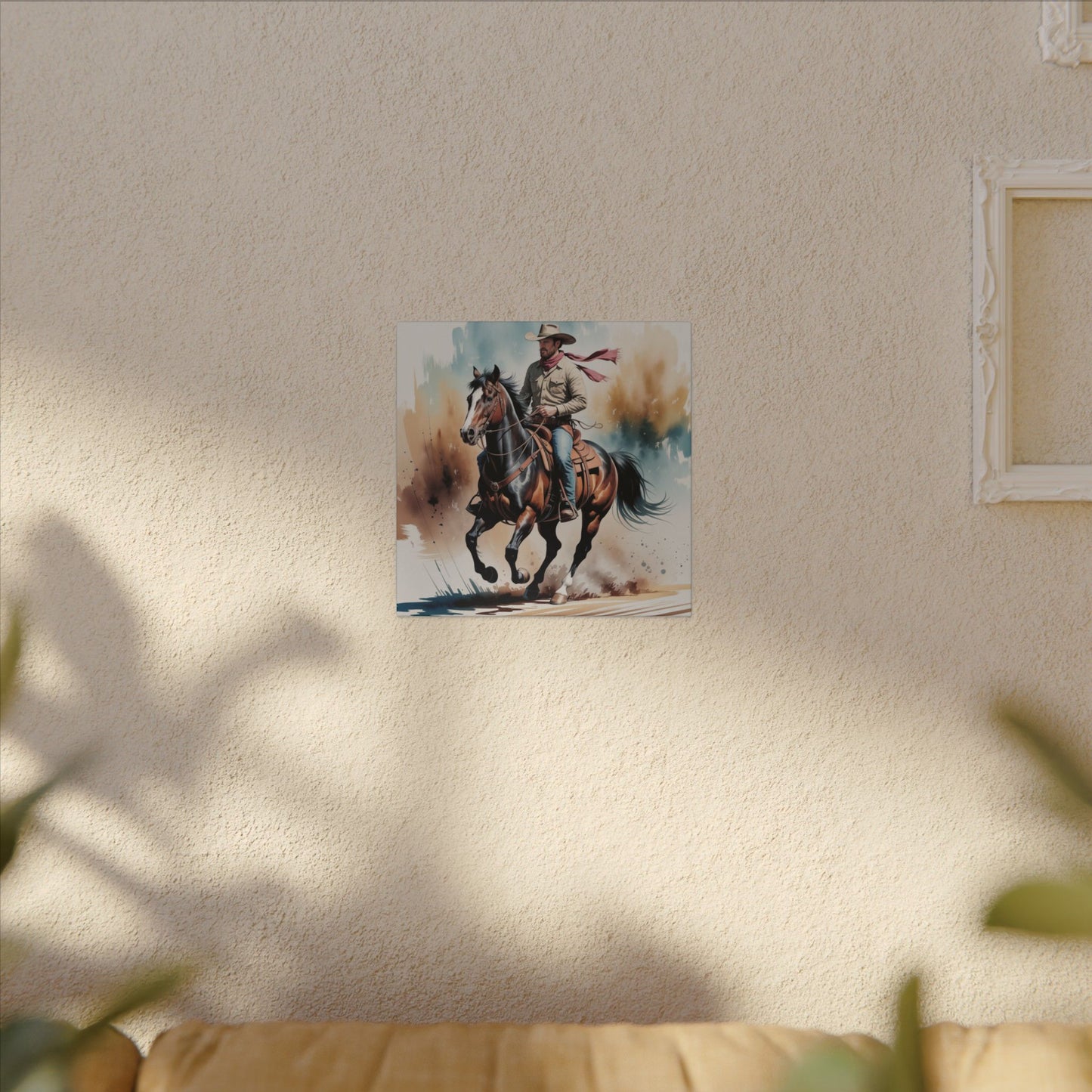 Ride Like Thunder – Western Cowboy in Motion Wall Art