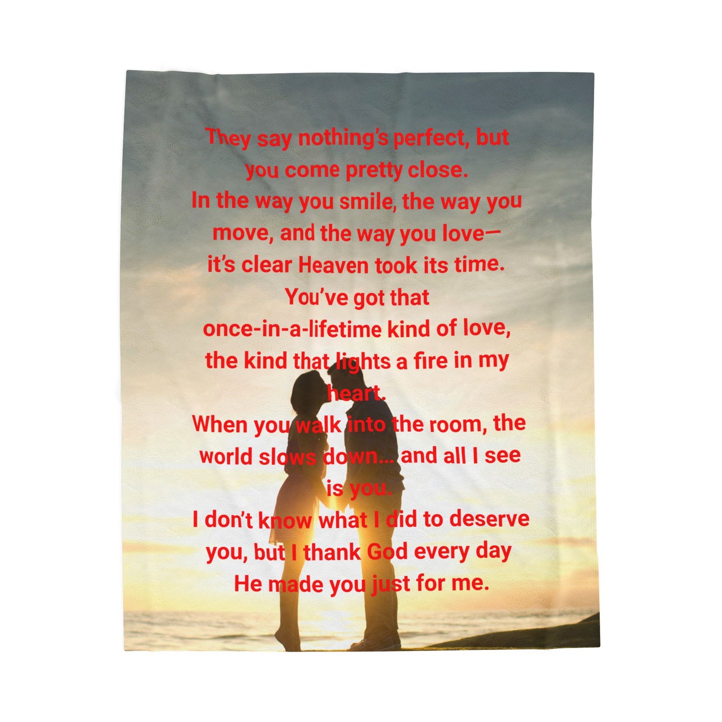 God took his time on you Velveteen Plush Blanket, Fan Blanket, Throw Rug, Display Blanket, Country Music Blanket,