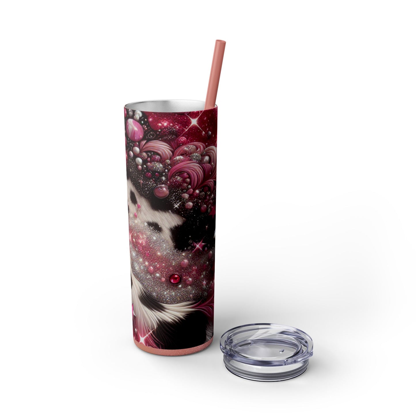 Glitzy Cow Pattern Tumbler 20 oz