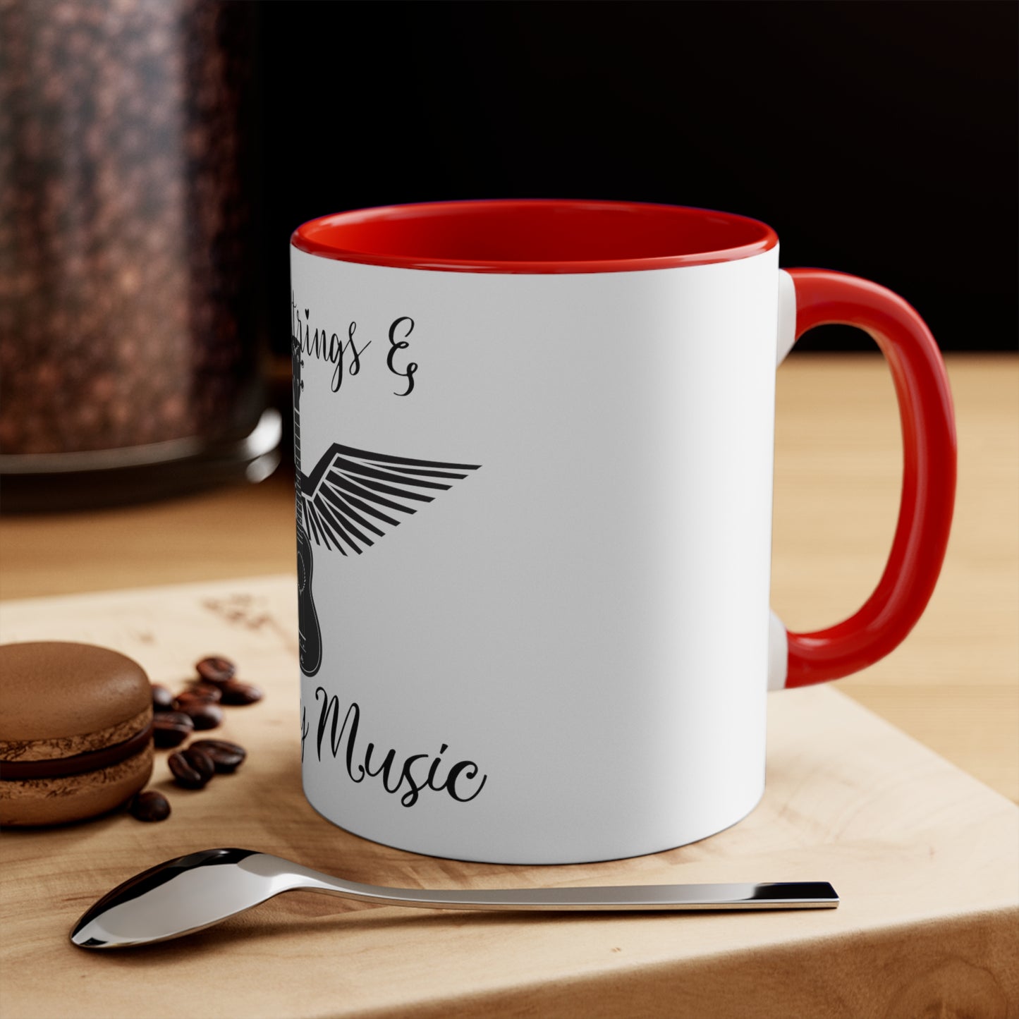 Guitar Strings & Country Music Coffee Mug,11oz Mug, Gift, Country Music Gift