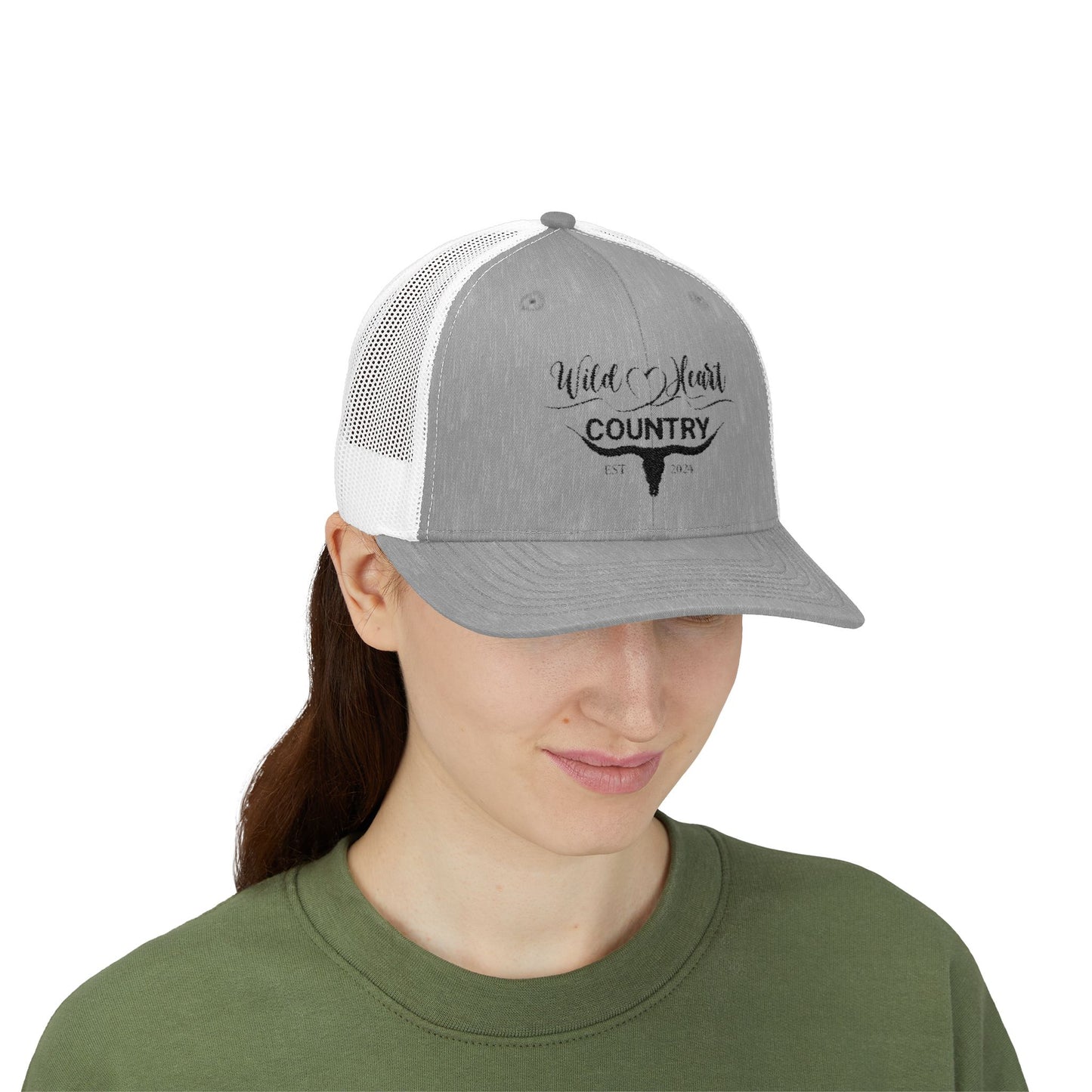Wild Heart Country Snapback Trucker Cap