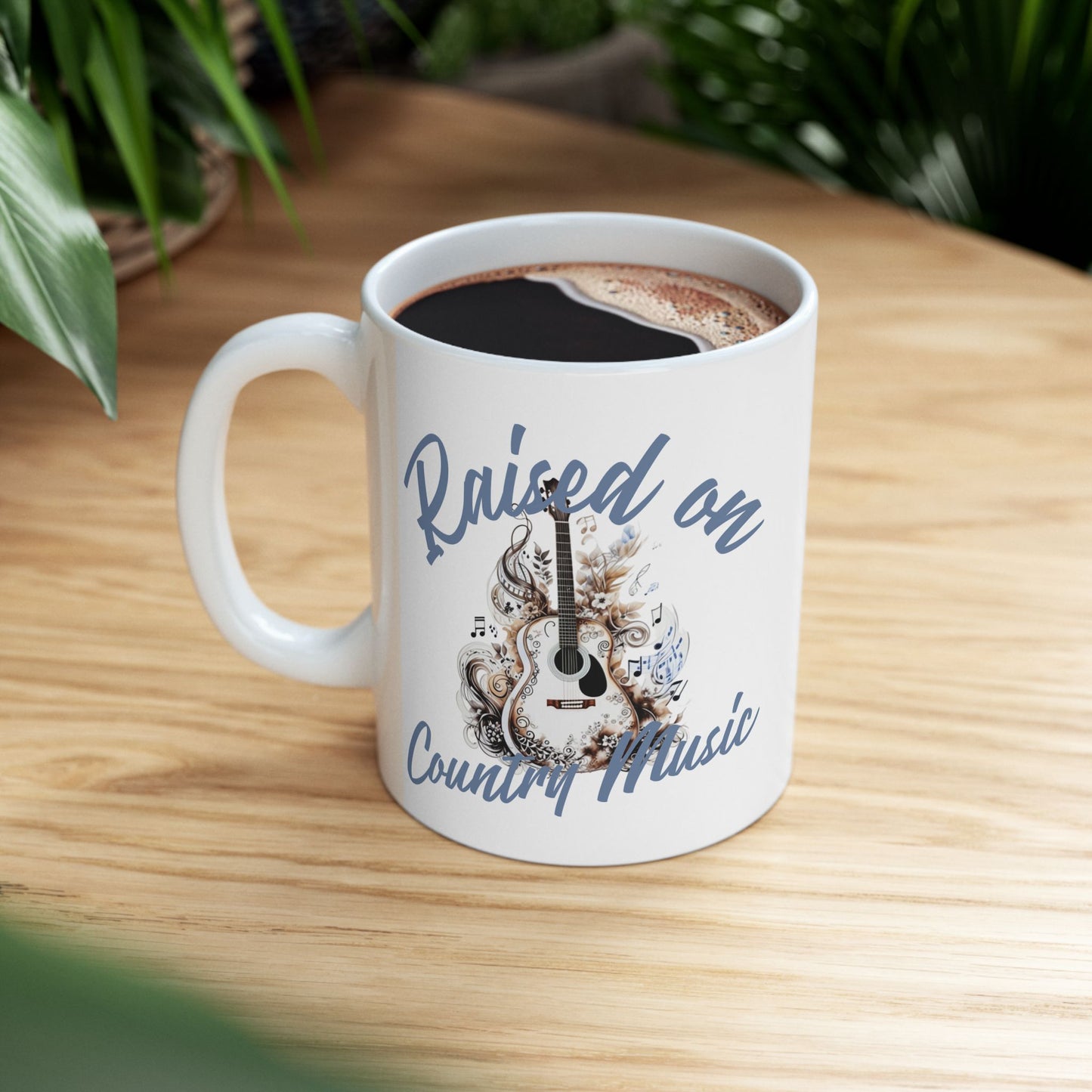Raised on Country Music Coffee Mug