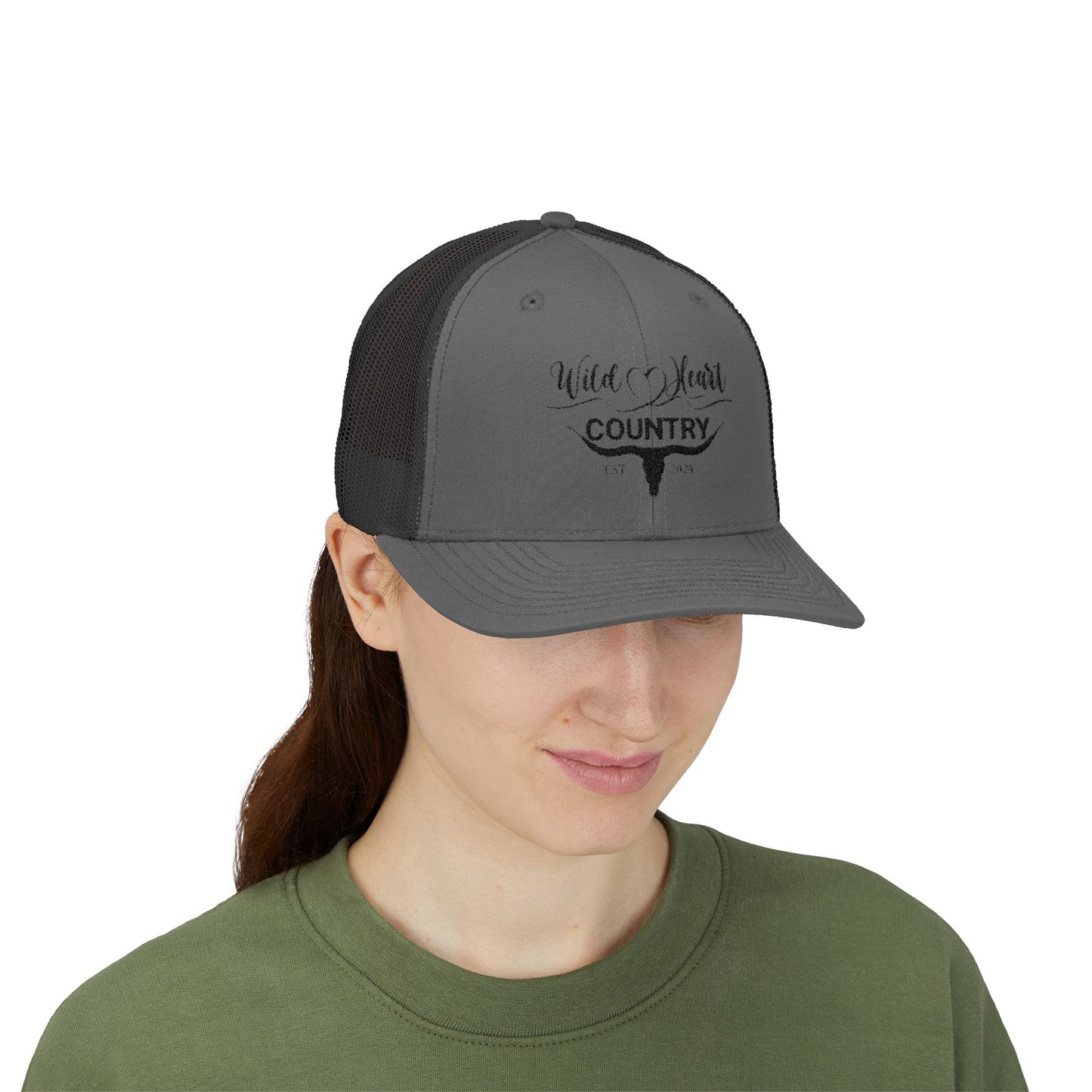 Wild Heart Country Snapback Trucker Cap