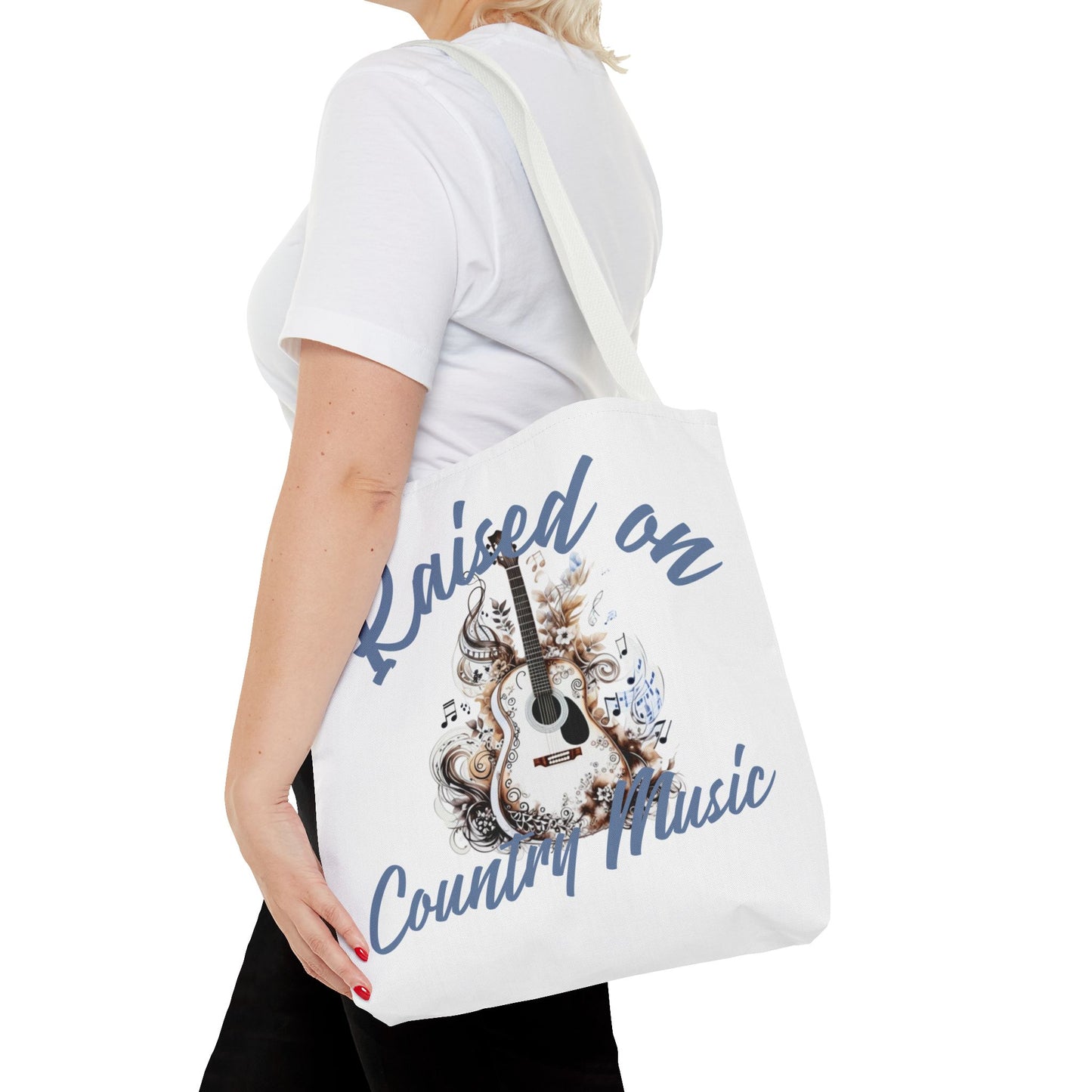 Raised on Country Music Tote Bag