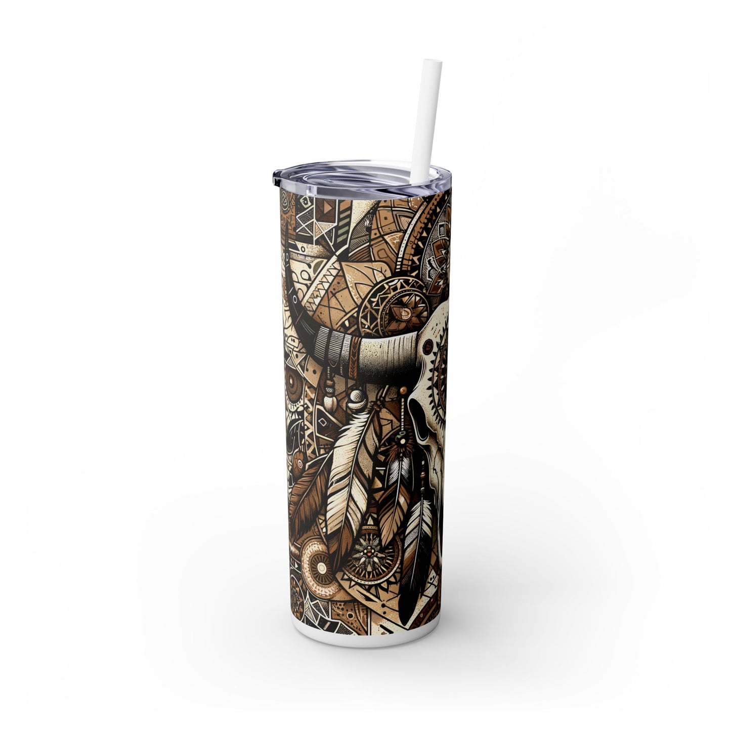 Western Spirit Cow Skull 20 oz Tumbler; Dreamcatcher Tumbler