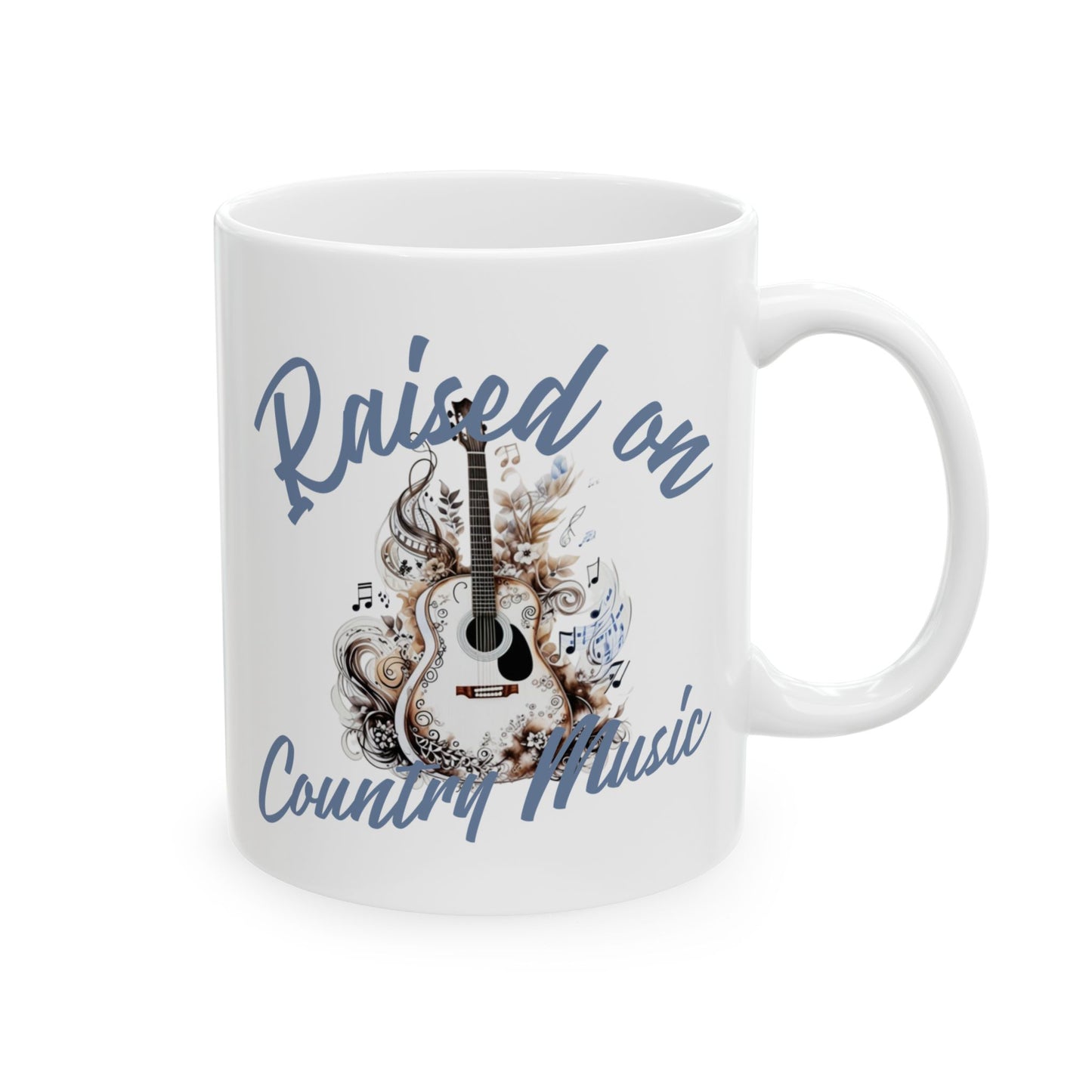 Raised on Country Music Coffee Mug