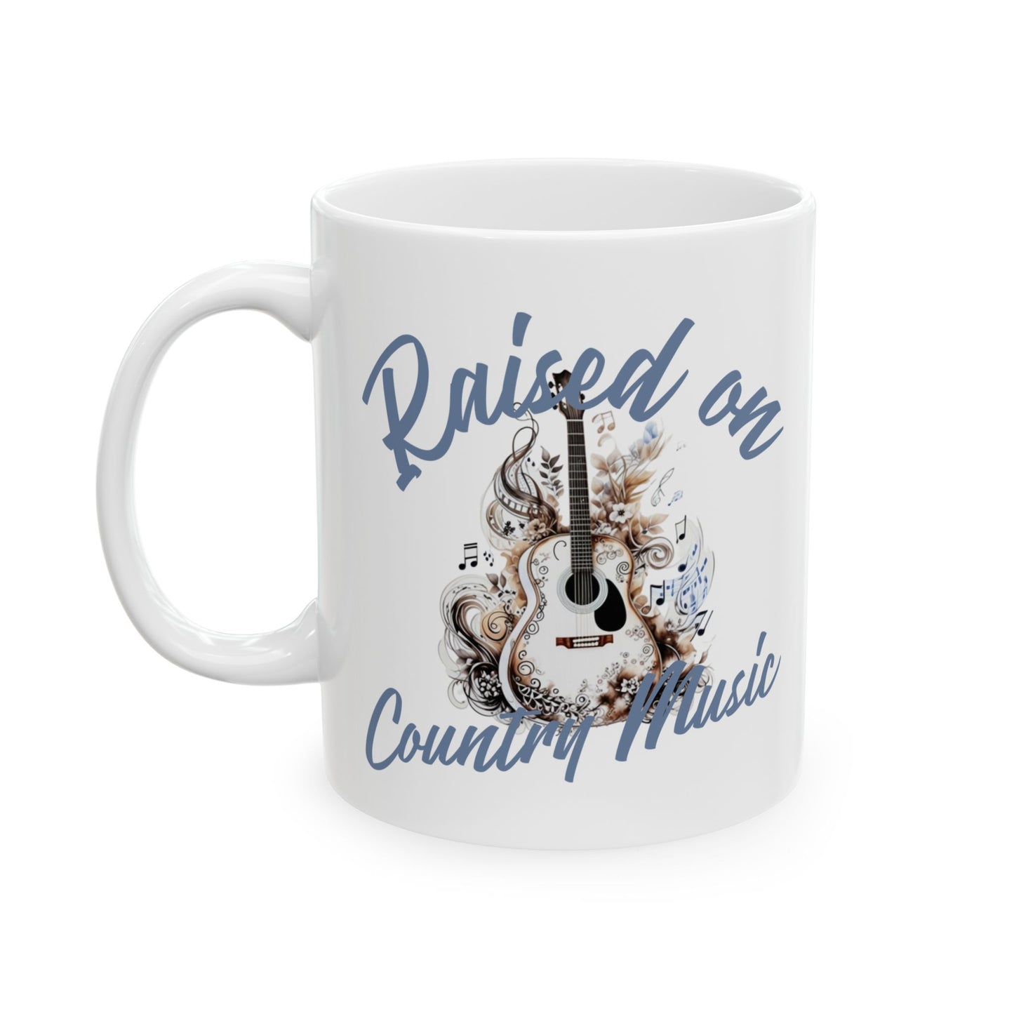 Raised on Country Music Coffee Mug
