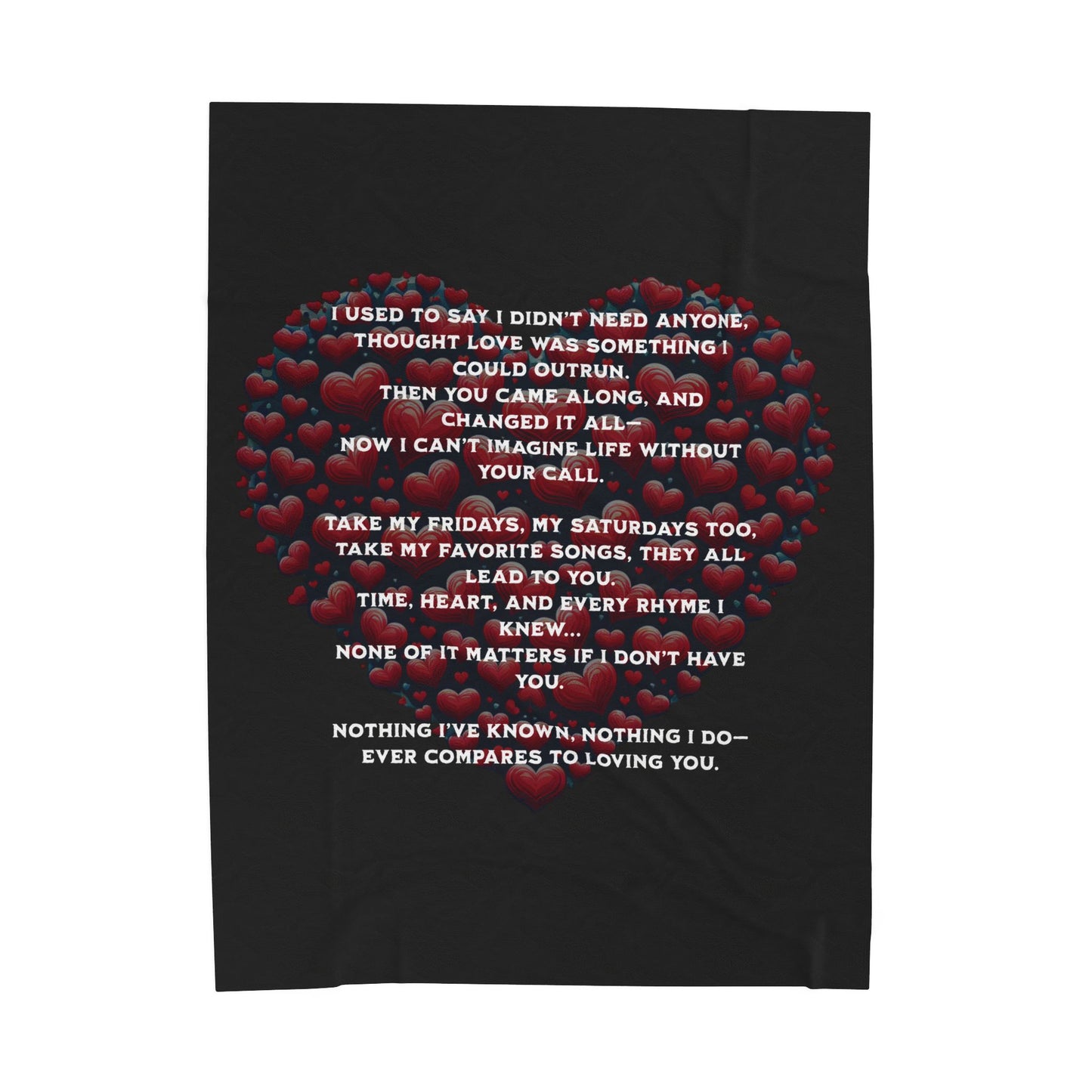 Nothing compares to you Velveteen Plush Blanket, Fan Blanket, Throw Rug, Display Blanket, Country Music Blanket,