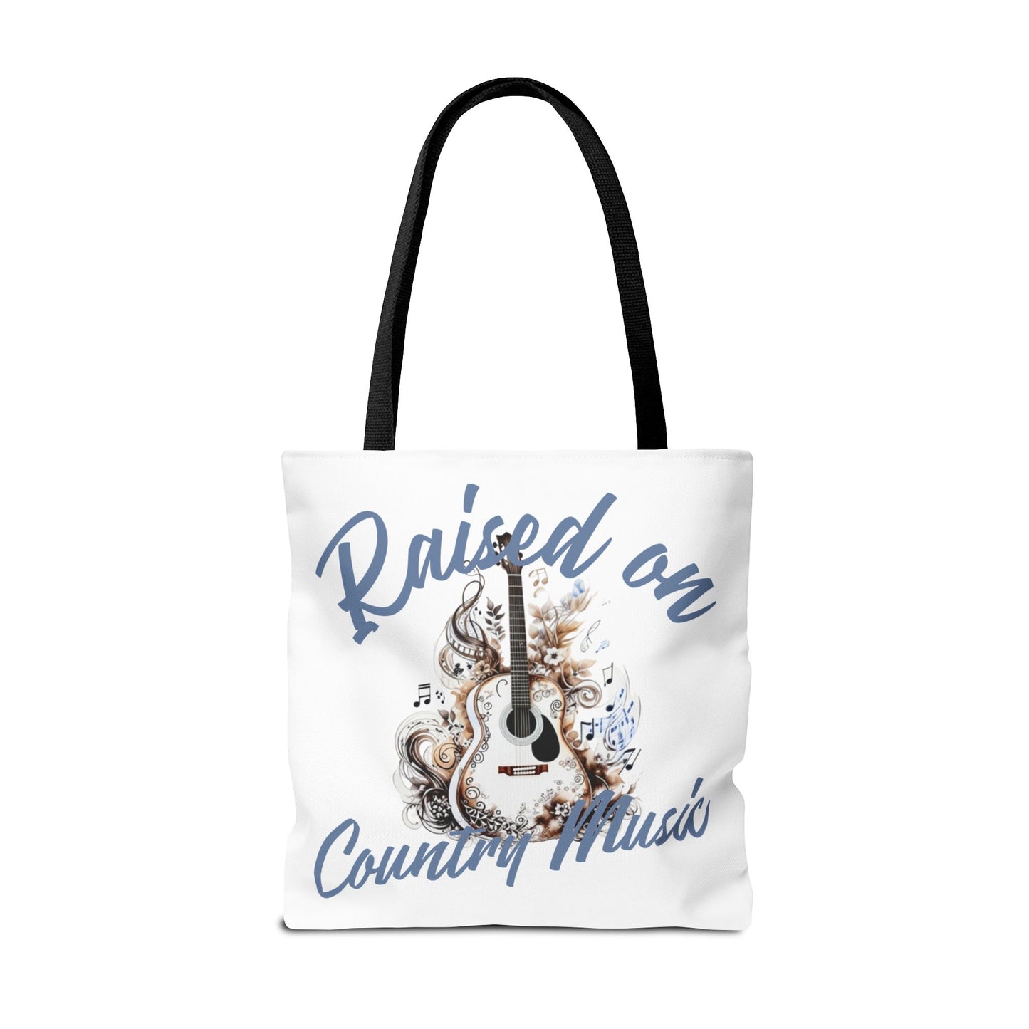 Raised on Country Music Tote Bag