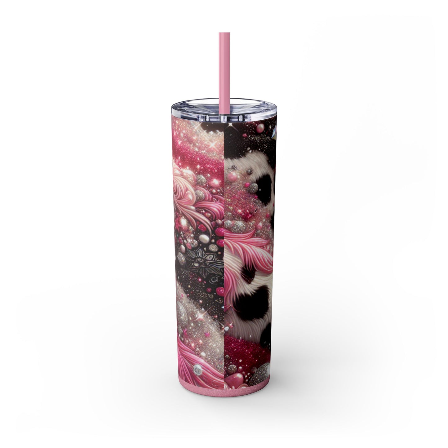 Glitzy Cow Pattern Tumbler 20 oz