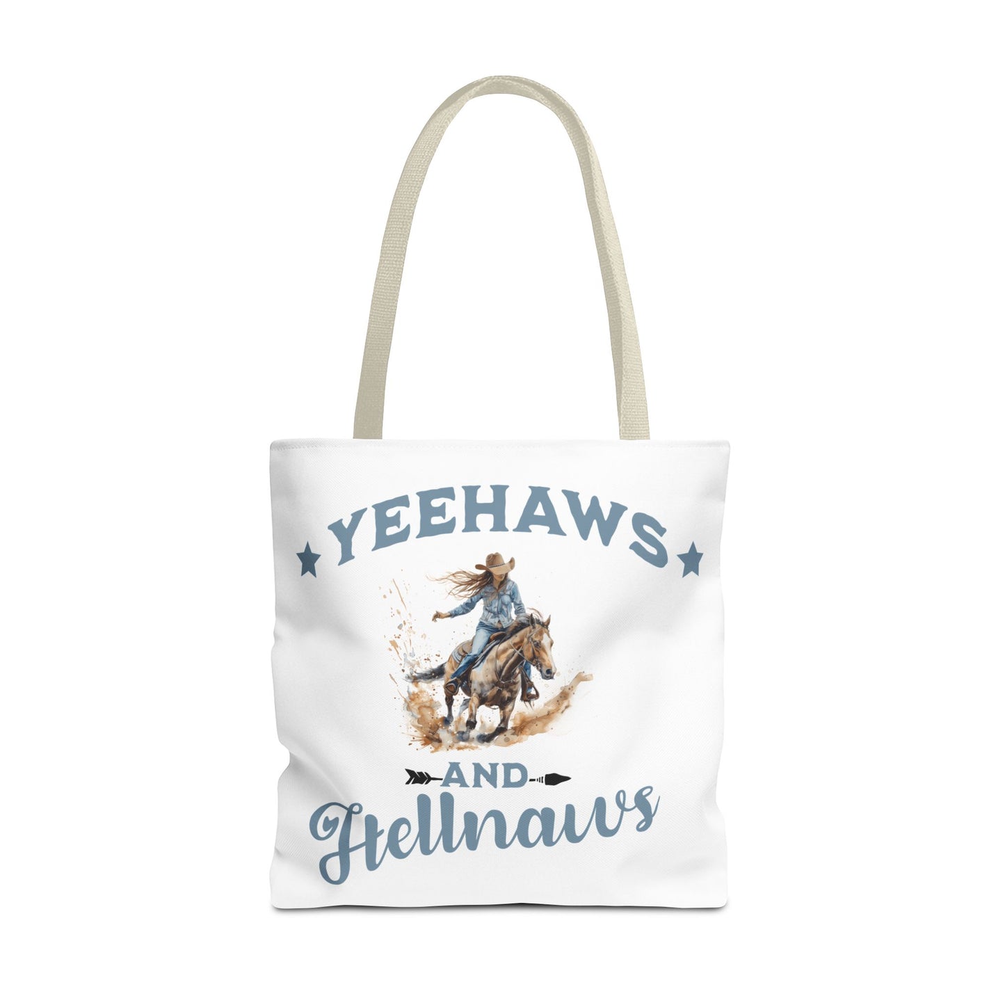 “Yeehaws and Hellnaws” Cowgirl Tote Bag – Western Rodeo Country Style Accessory