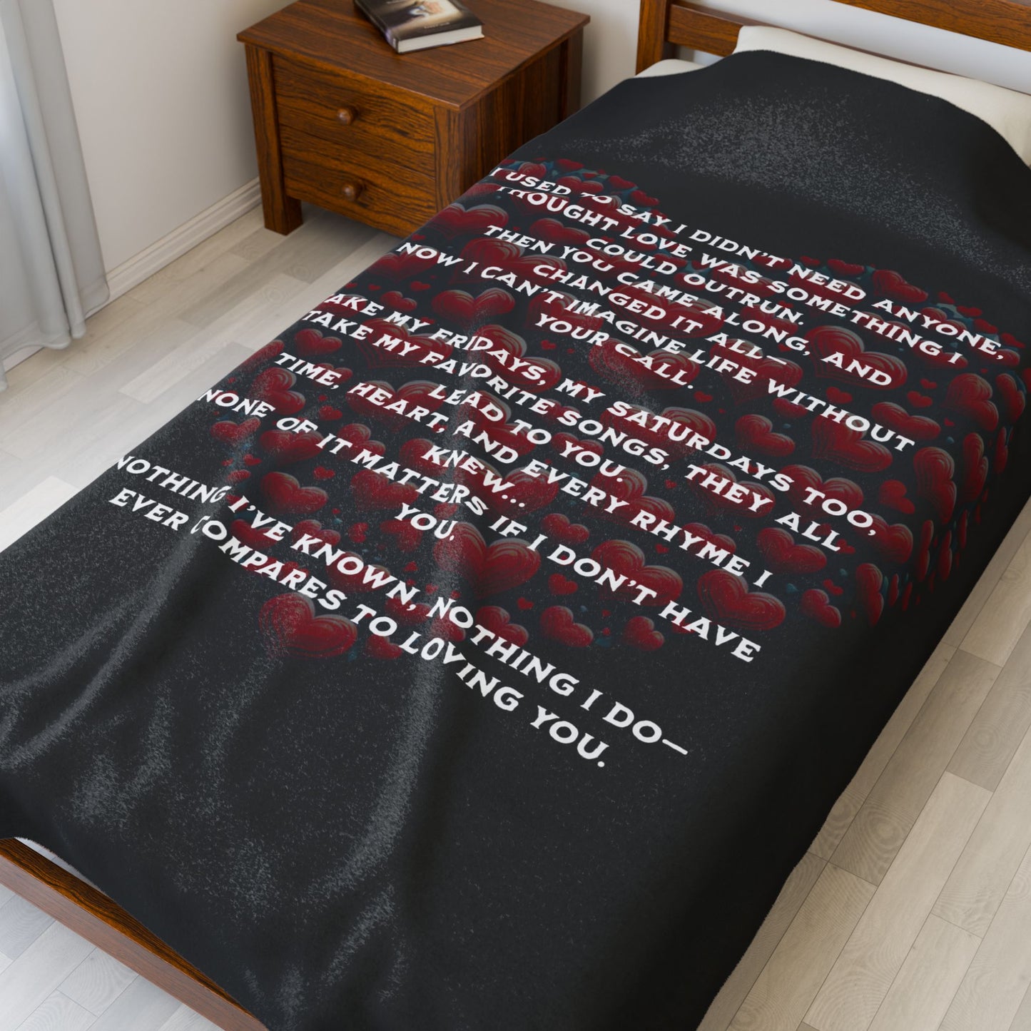 Nothing compares to you Velveteen Plush Blanket, Fan Blanket, Throw Rug, Display Blanket, Country Music Blanket,
