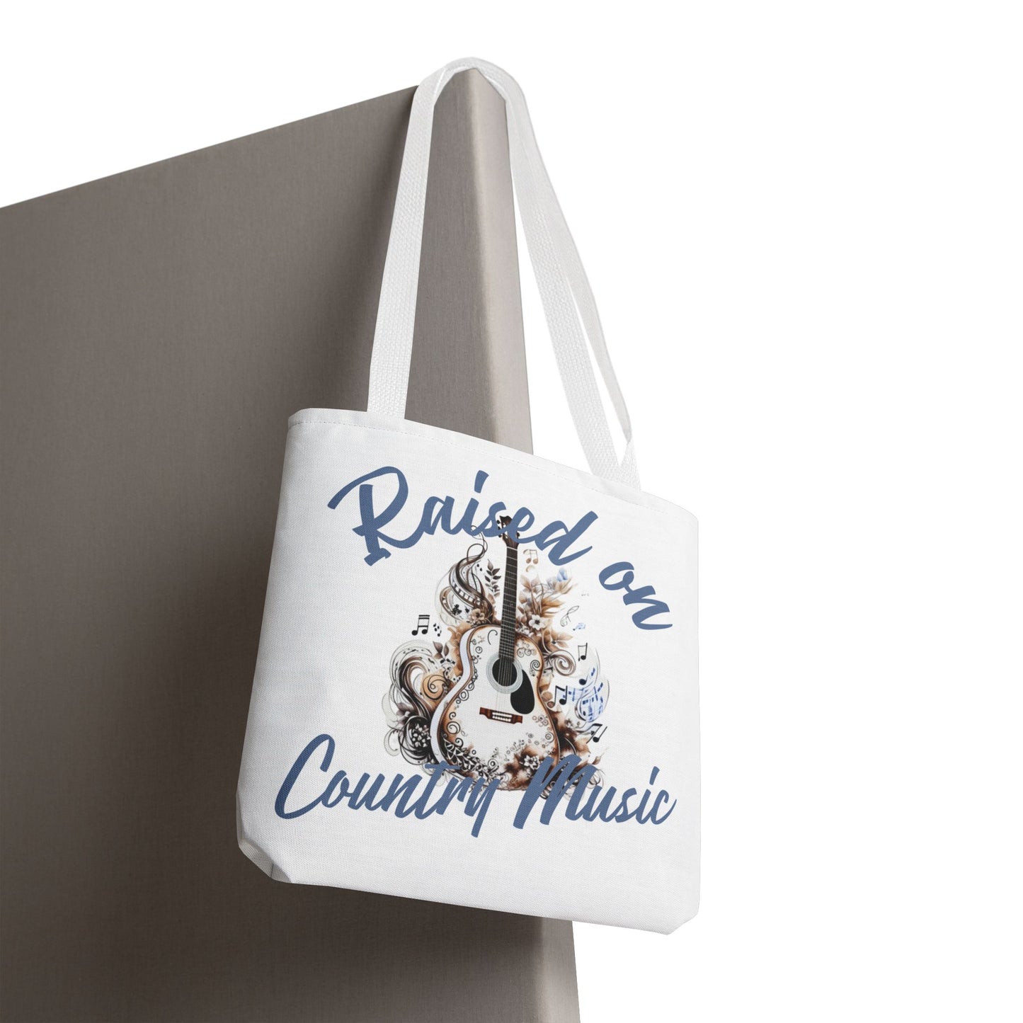 Raised on Country Music Tote Bag