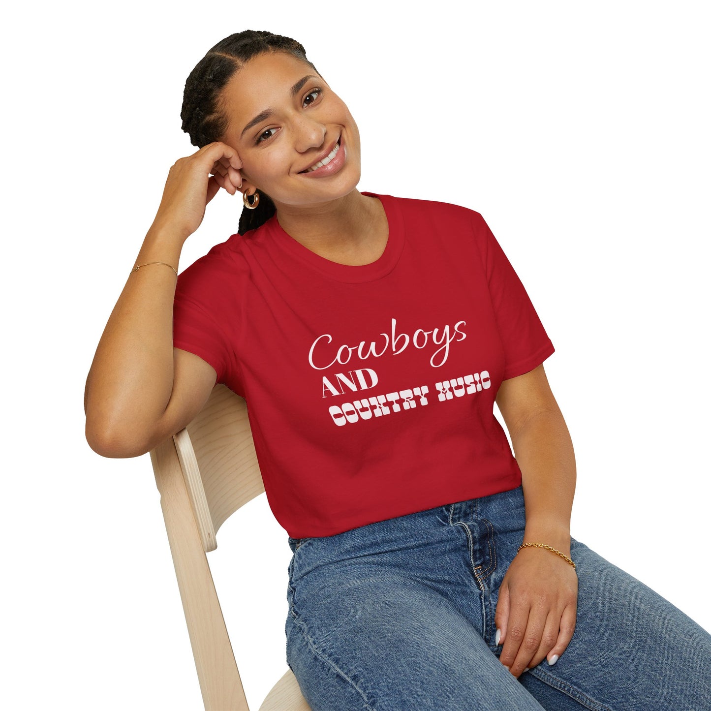 Cowboys and Country Music T-Shirt, Country T-Shirt, Cowboy T-Shirt, Casual T-Shirt