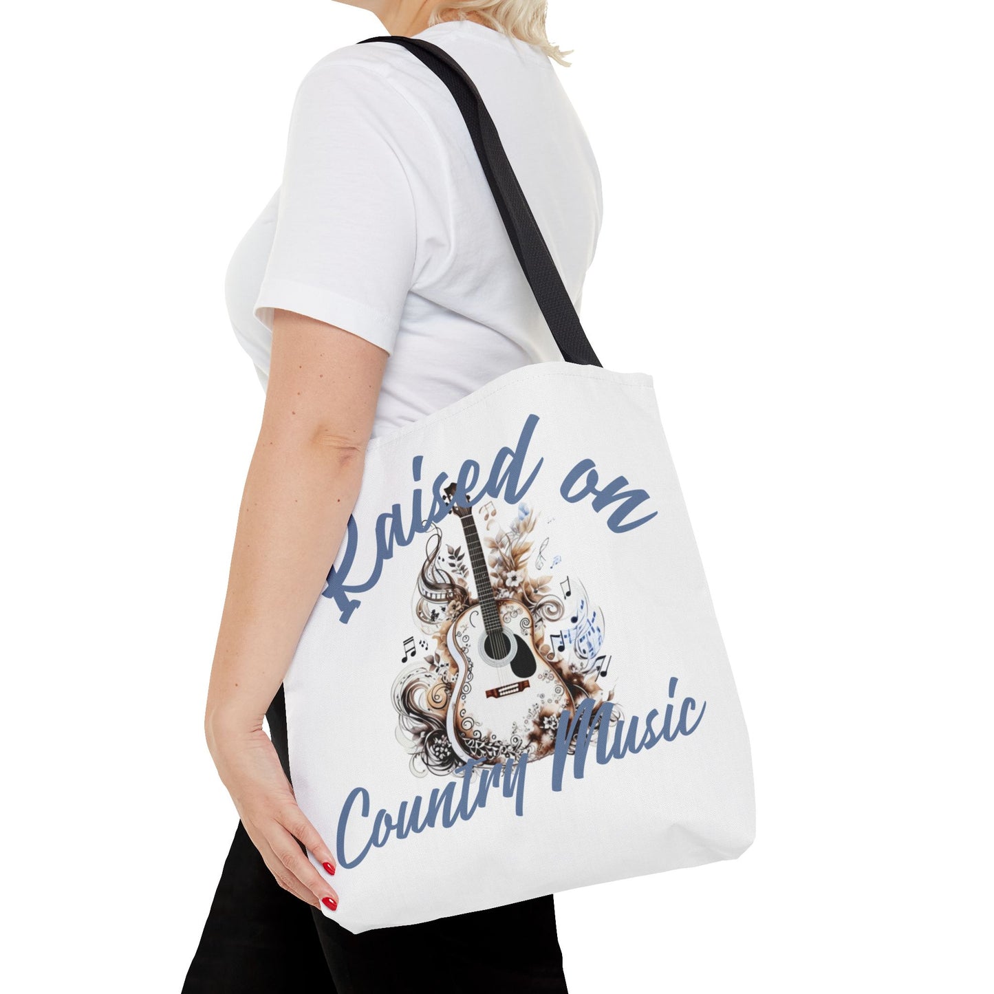 Raised on Country Music Tote Bag