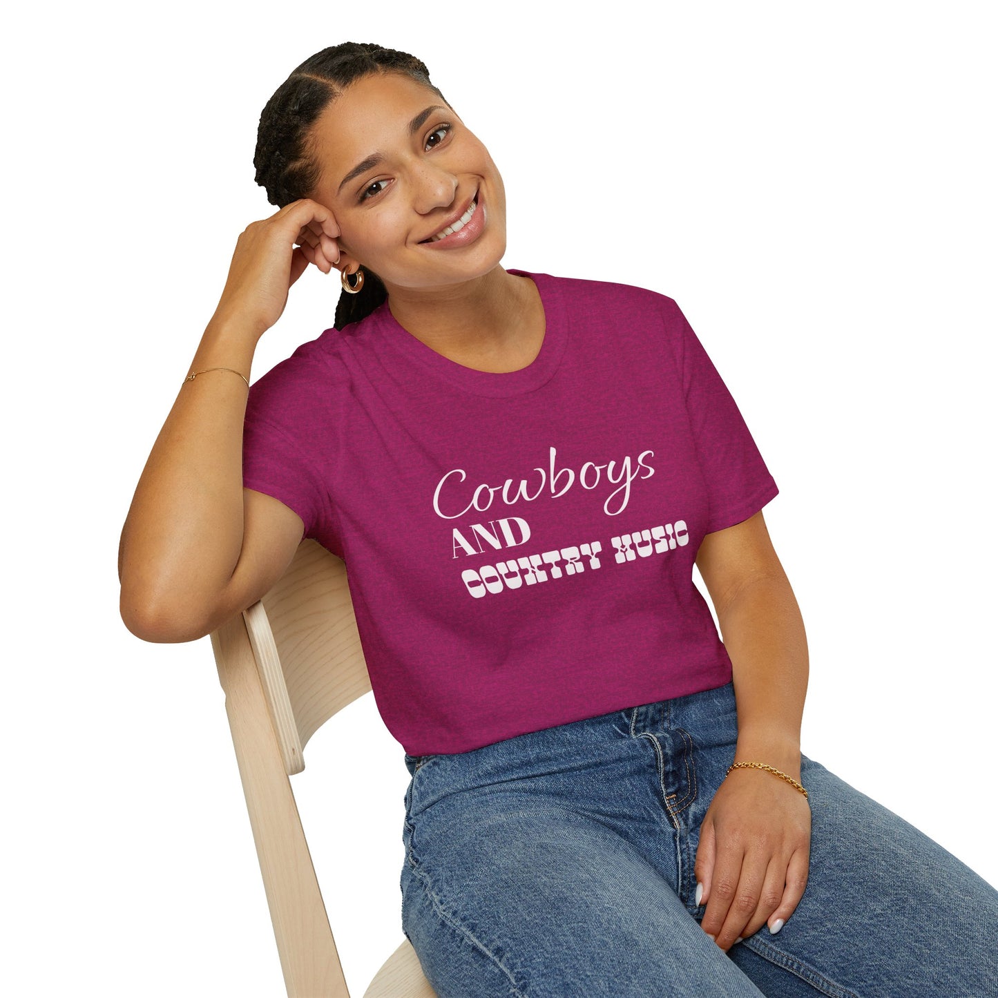 Cowboys and Country Music T-Shirt, Country T-Shirt, Cowboy T-Shirt, Casual T-Shirt