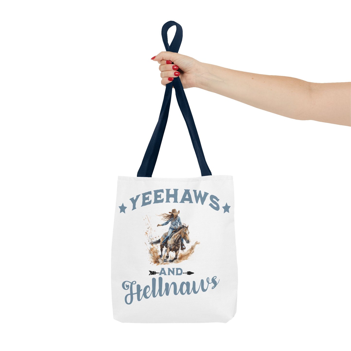 “Yeehaws and Hellnaws” Cowgirl Tote Bag – Western Rodeo Country Style Accessory