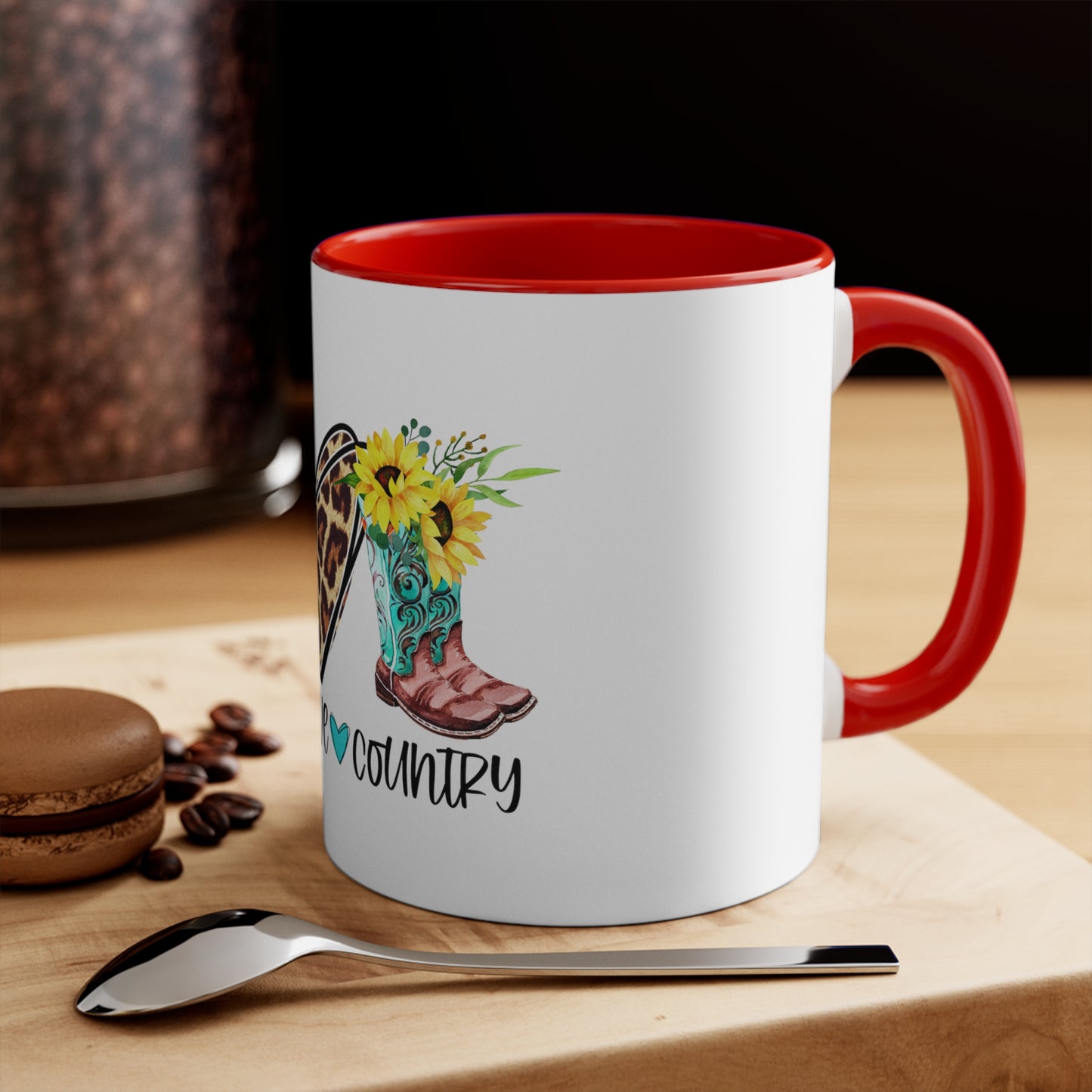 Peace, Love, Country 11oz Mug, Country Music, Gift, Unique Gift