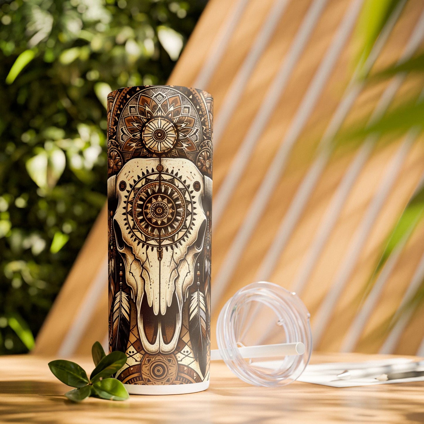 Western Spirit Cow Skull 20 oz Tumbler; Dreamcatcher Tumbler