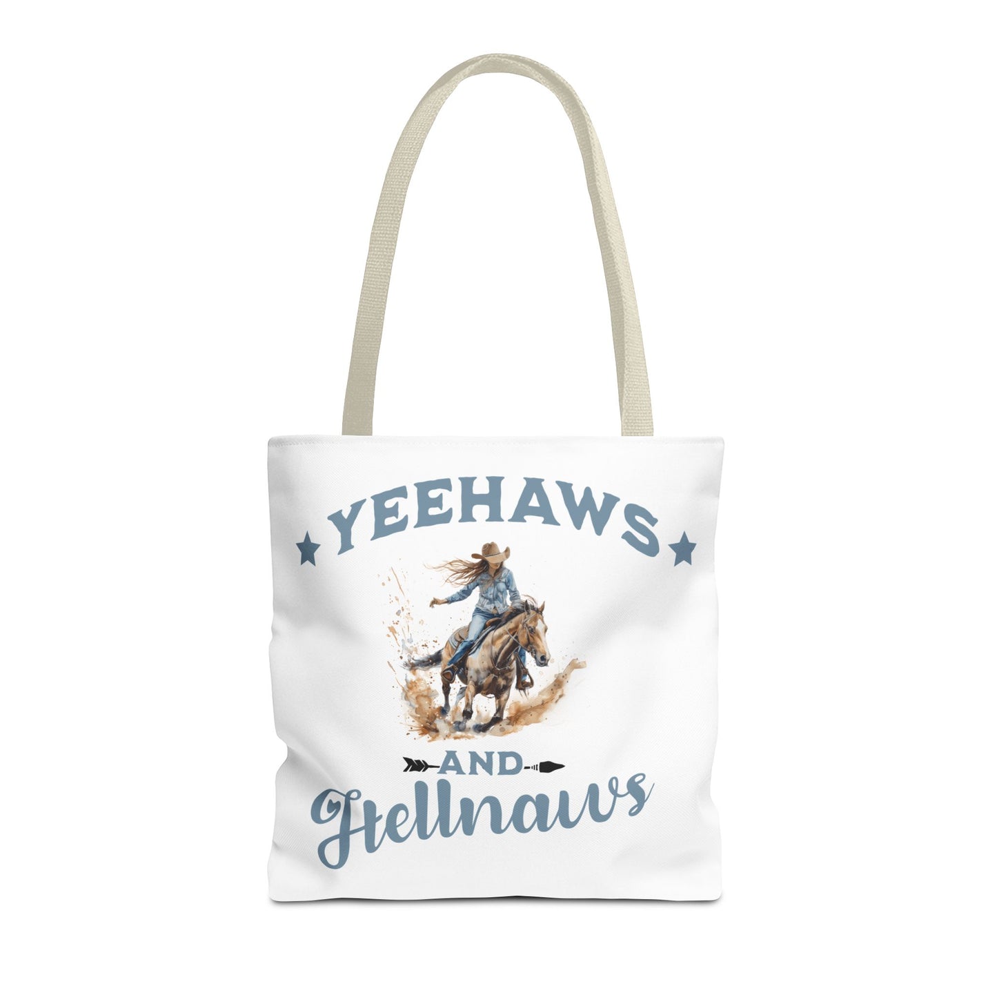 “Yeehaws and Hellnaws” Cowgirl Tote Bag – Western Rodeo Country Style Accessory