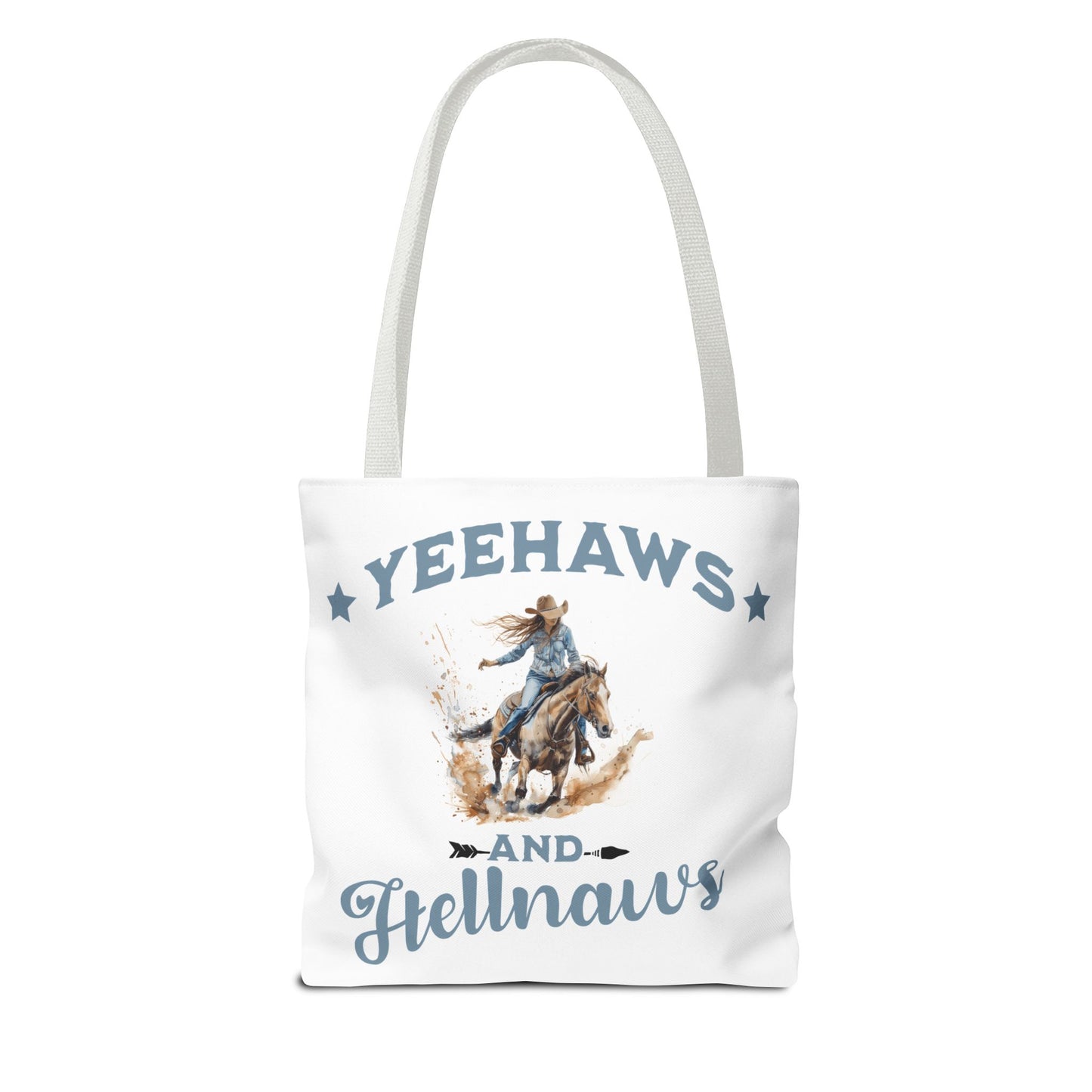 “Yeehaws and Hellnaws” Cowgirl Tote Bag – Western Rodeo Country Style Accessory