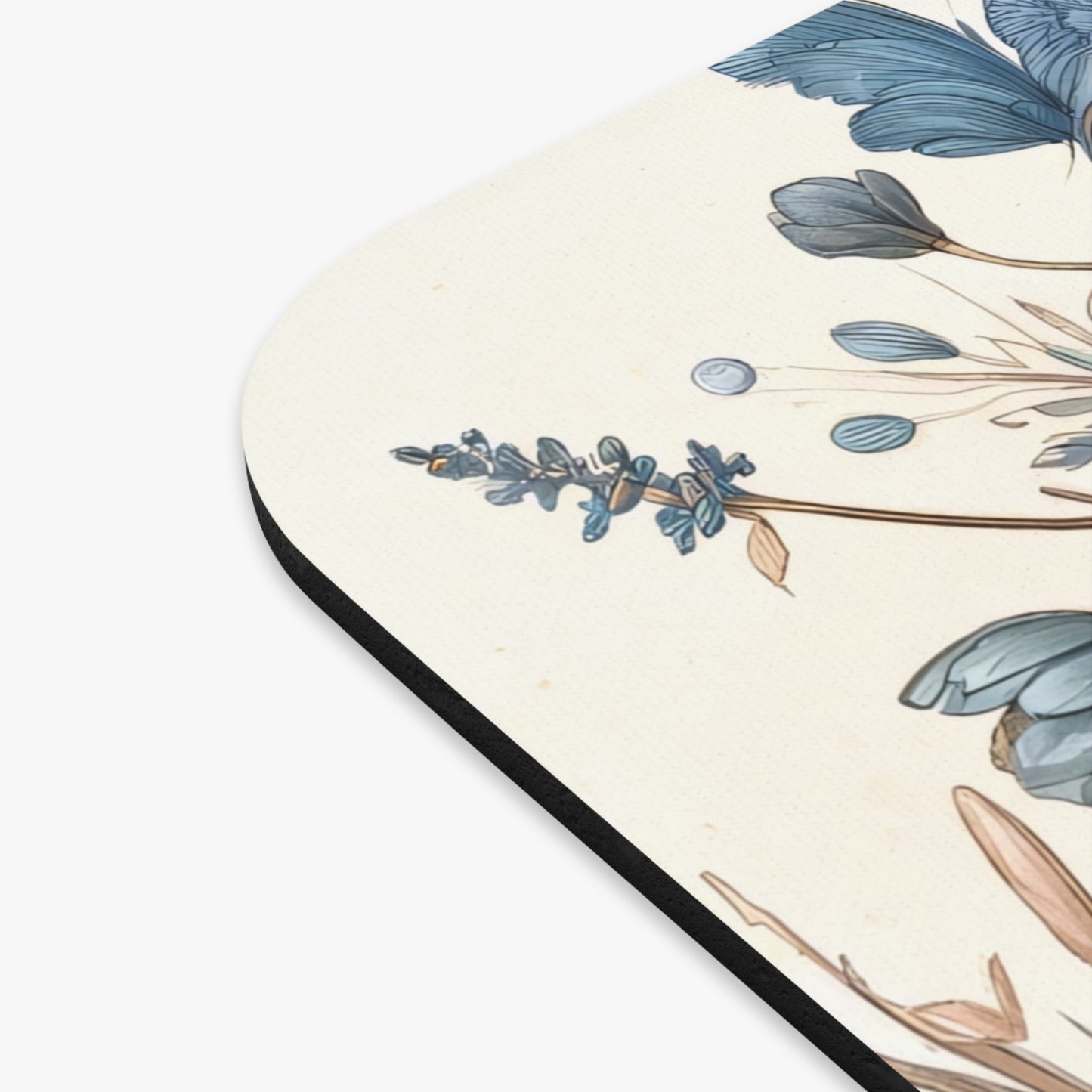 Blue Boots & Blooms Mouse Pad, Cowboy boots Mouse Pad, Western Mouse Pad