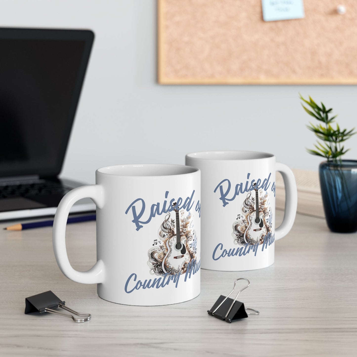 Raised on Country Music Coffee Mug