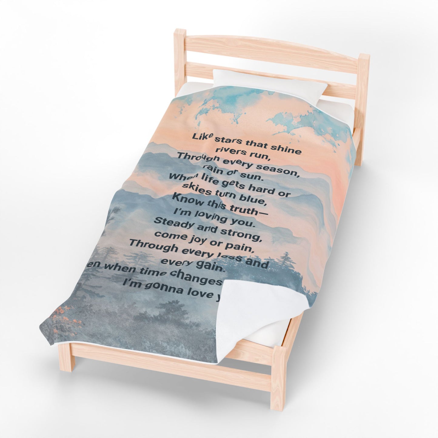 I'm gonna love you Velveteen Plush Blanket, Fan Blanket, Throw Rug, Display Blanket, Country Music Blanket,