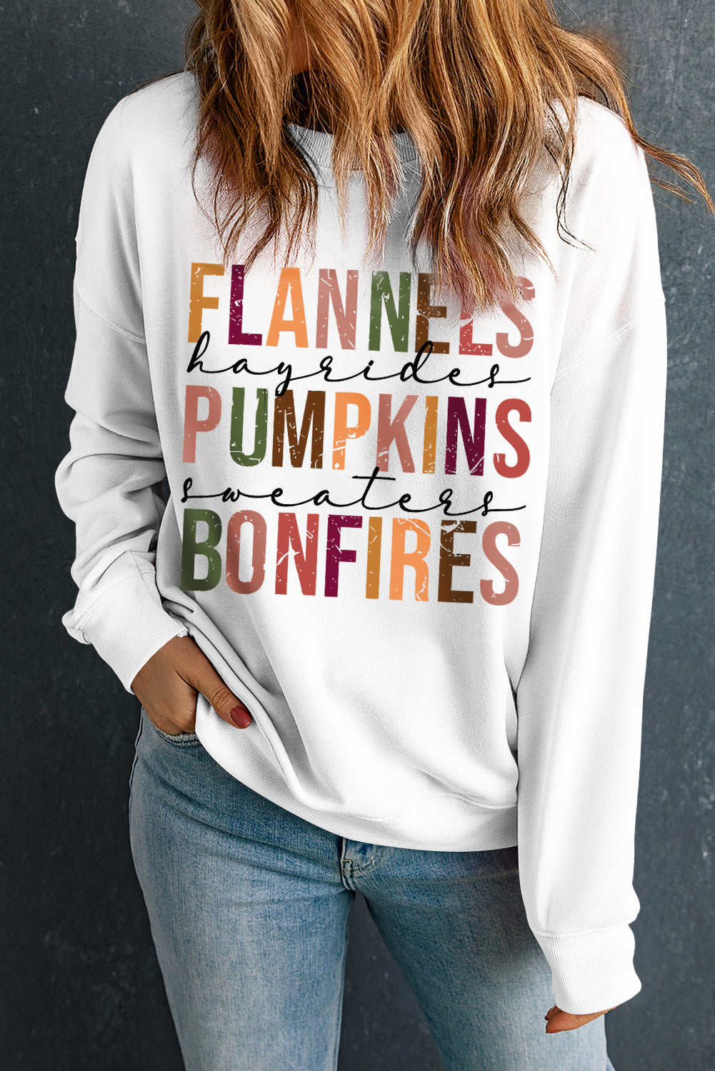 Hayrides & Haunts Country Halloween Sweatshirt