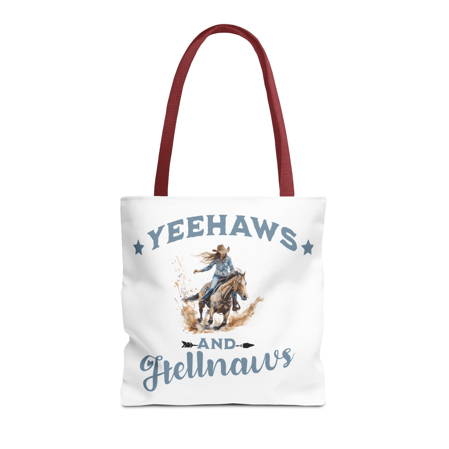 “Yeehaws and Hellnaws” Cowgirl Tote Bag – Western Rodeo Country Style Accessory