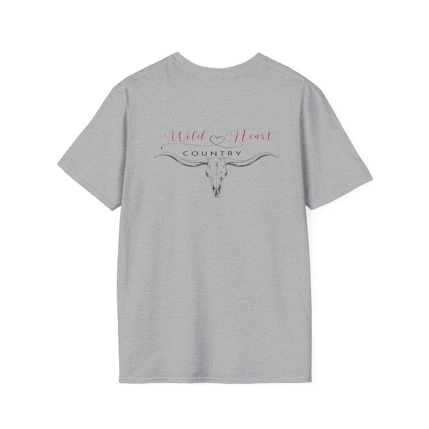 Wild Heart Country T Shirt, Western T-shirt, Heart T-Shirt