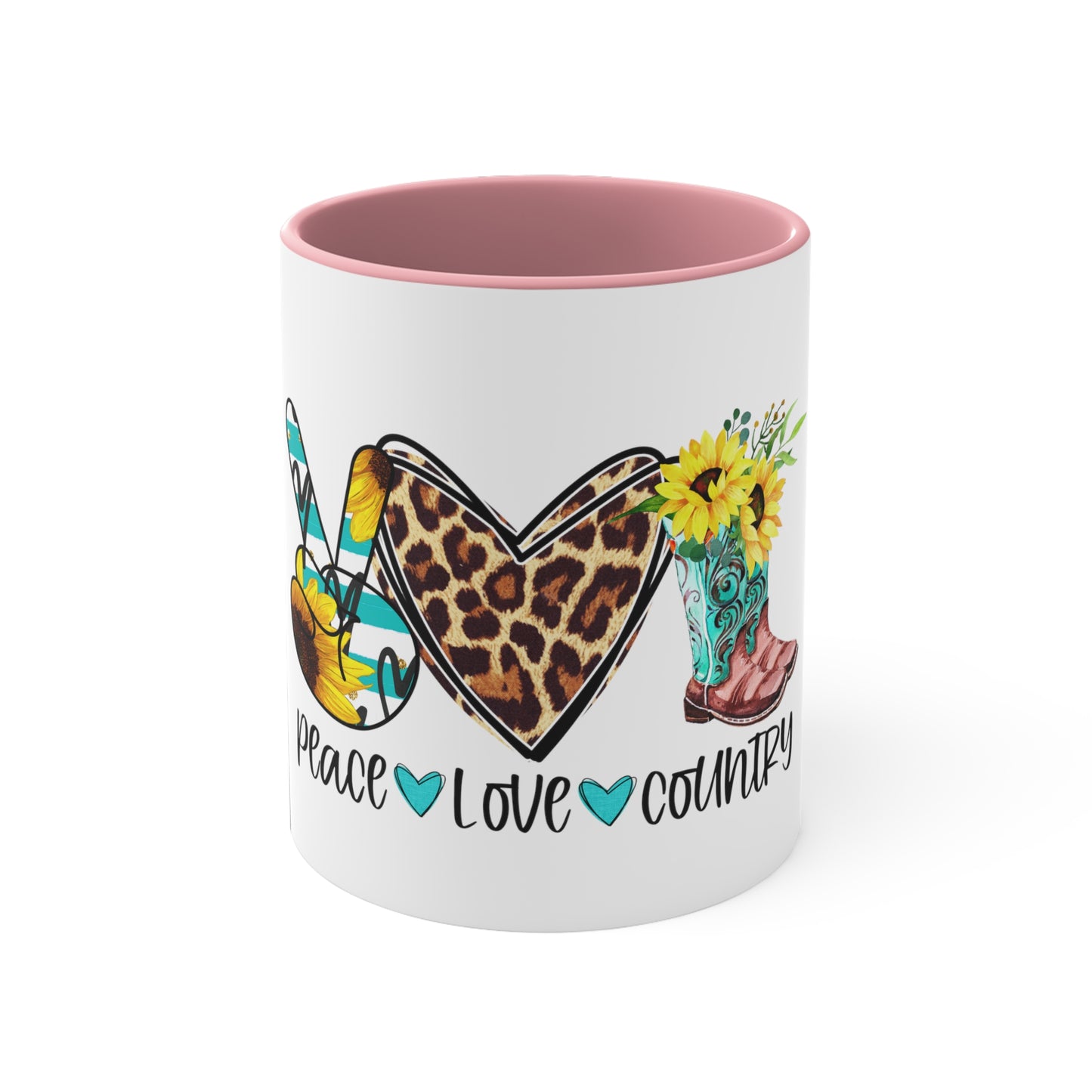 Peace, Love, Country 11oz Mug, Country Music, Gift, Unique Gift