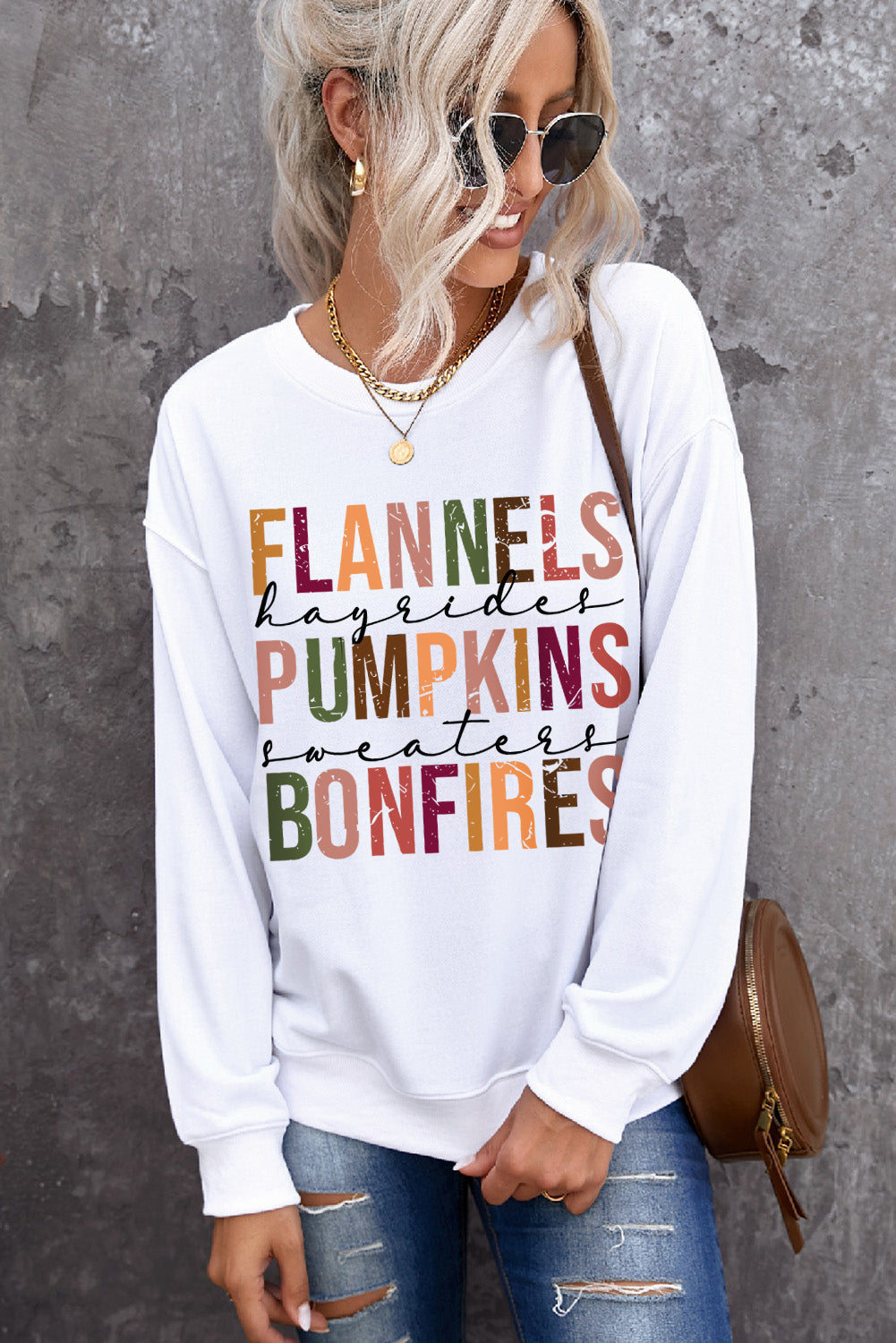 Hayrides & Haunts Country Halloween Sweatshirt