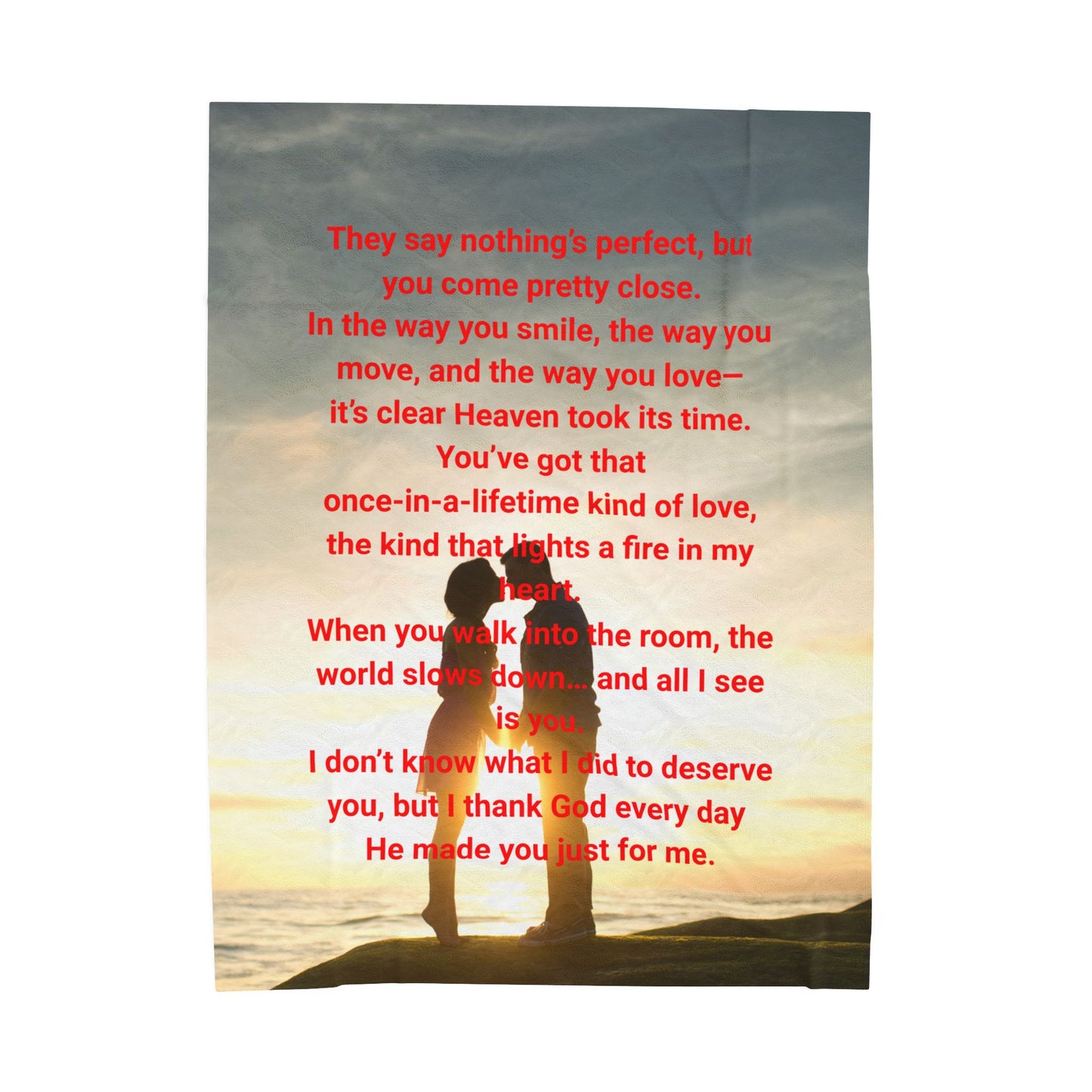God took his time on you Velveteen Plush Blanket, Fan Blanket, Throw Rug, Display Blanket, Country Music Blanket,