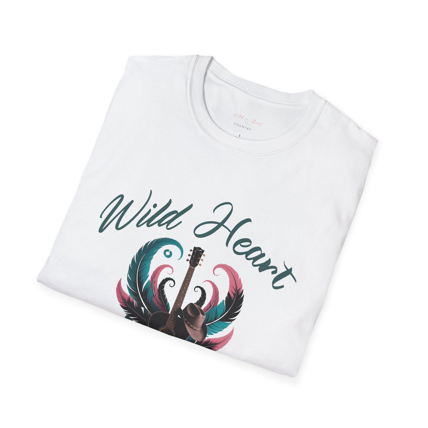 Wild Heart Country Guitar & Roses Graphic T-Shirt
