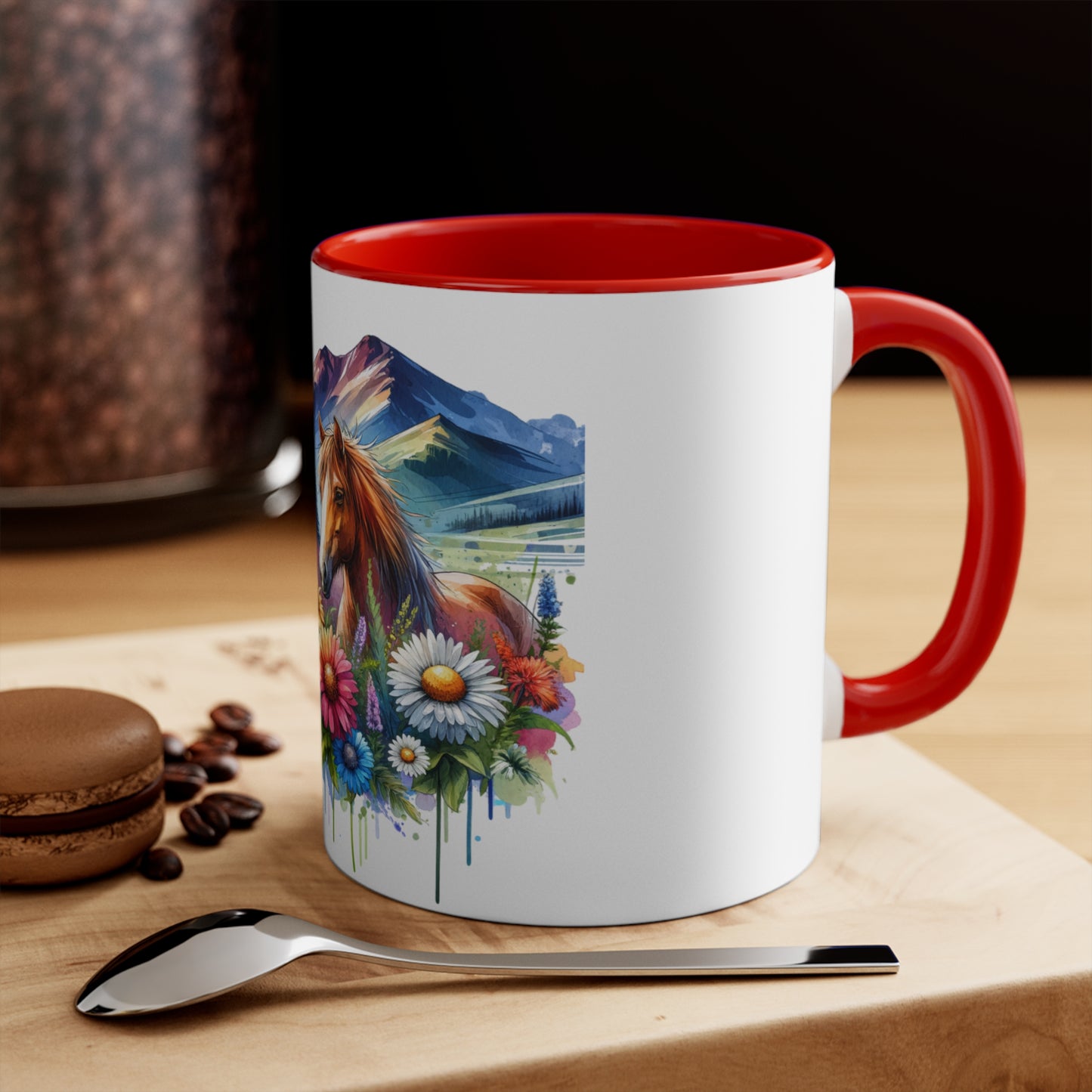 Watercolour horses 11oz Mug