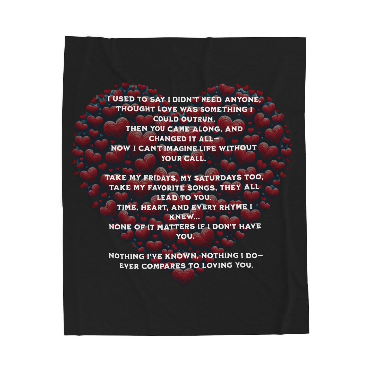 Nothing compares to you Velveteen Plush Blanket, Fan Blanket, Throw Rug, Display Blanket, Country Music Blanket,