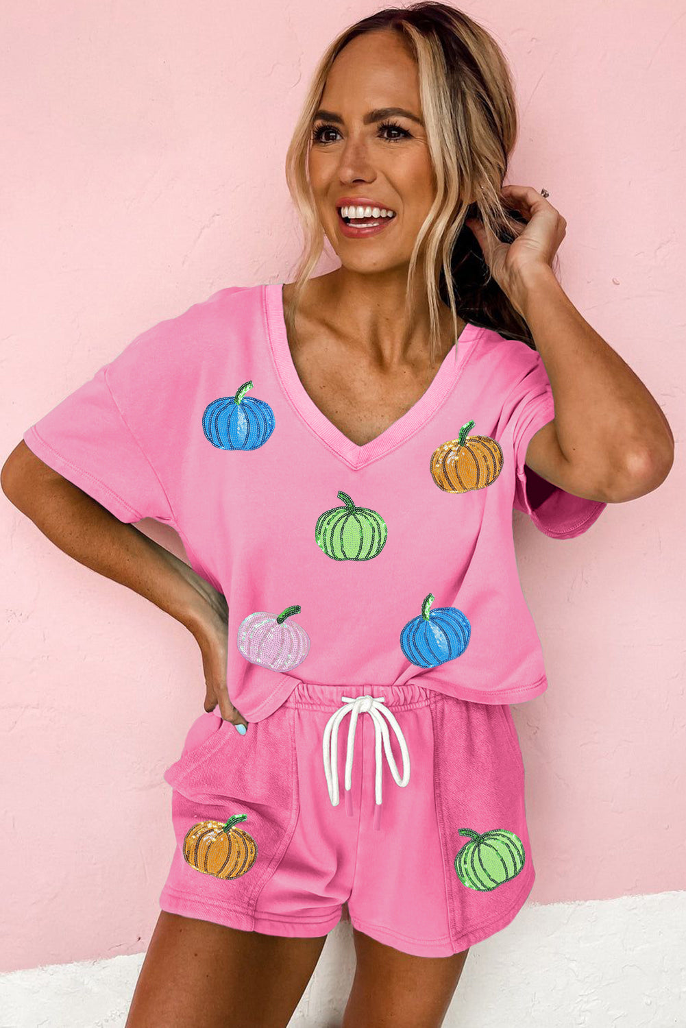 Pretty in Pumpkins Country Halloween Lounge Set