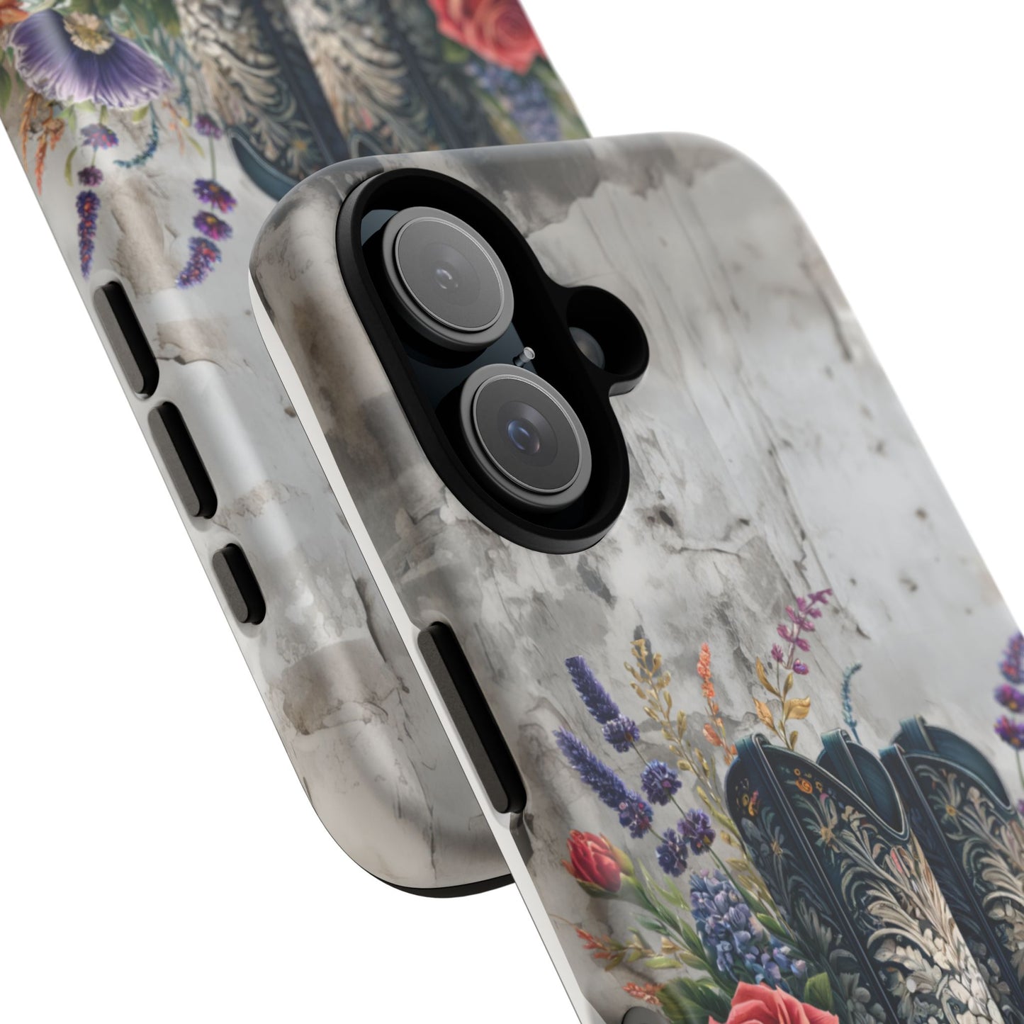 Elegant Floral Cowboy Boots Phone Case