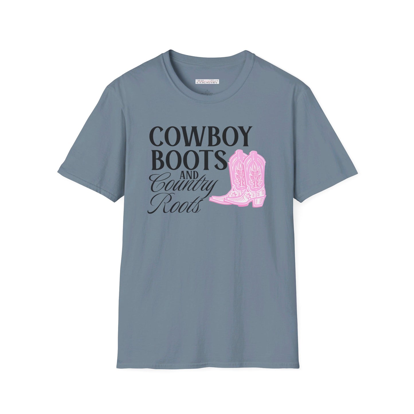 Cowboy Boots & Country Roots T Shirt, Country Shirt, Cowboy Boots Tee, Western T-shirt, Country Shirt, Country Roots T-Shirt