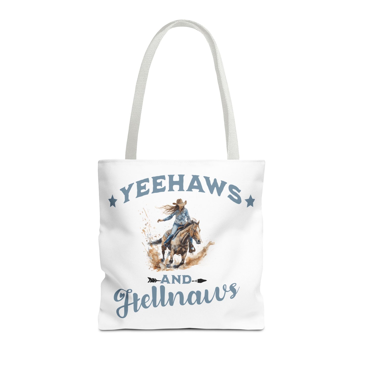 “Yeehaws and Hellnaws” Cowgirl Tote Bag – Western Rodeo Country Style Accessory