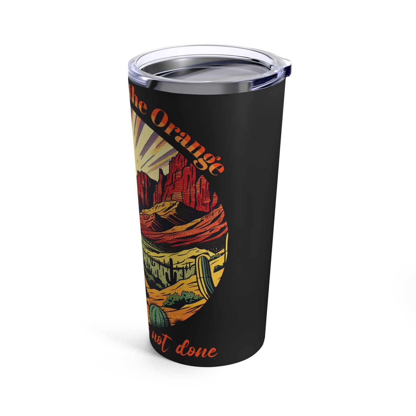 Zach Bryan "Something in the Orange" inspired Tumbler 20oz, Water bottle, Desert landscape