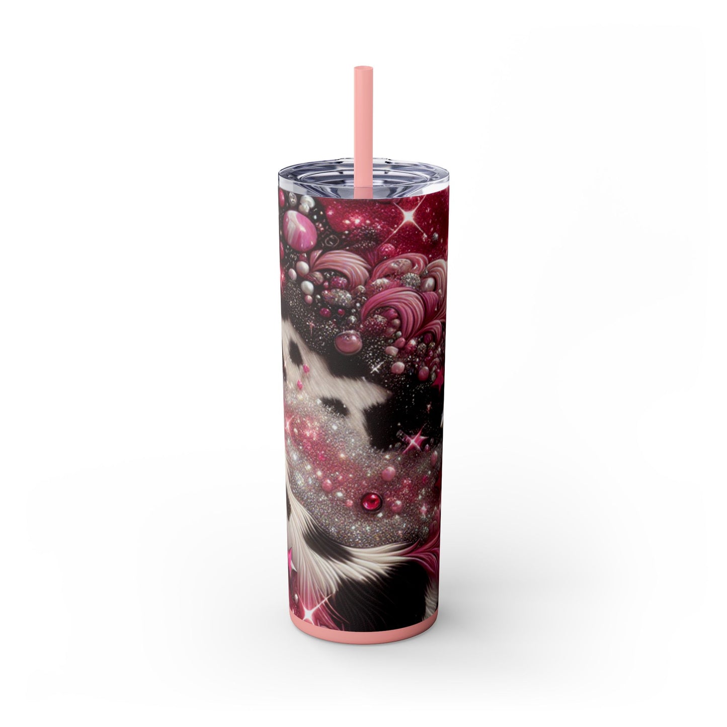 Glitzy Cow Pattern Tumbler 20 oz